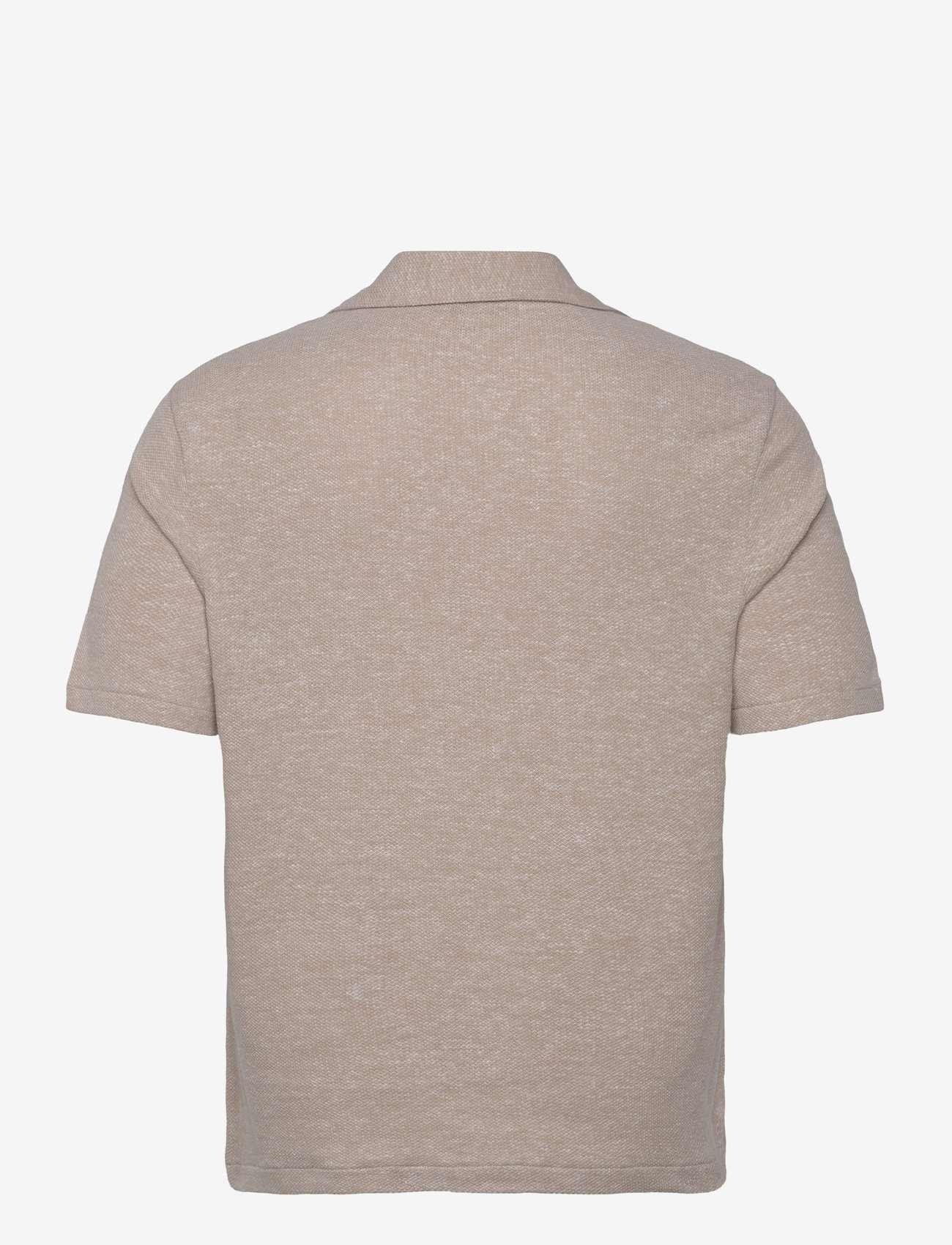Oscar Jacobson - Konrad Reg Shirt S-S - basic skjortor - almond beige - 1