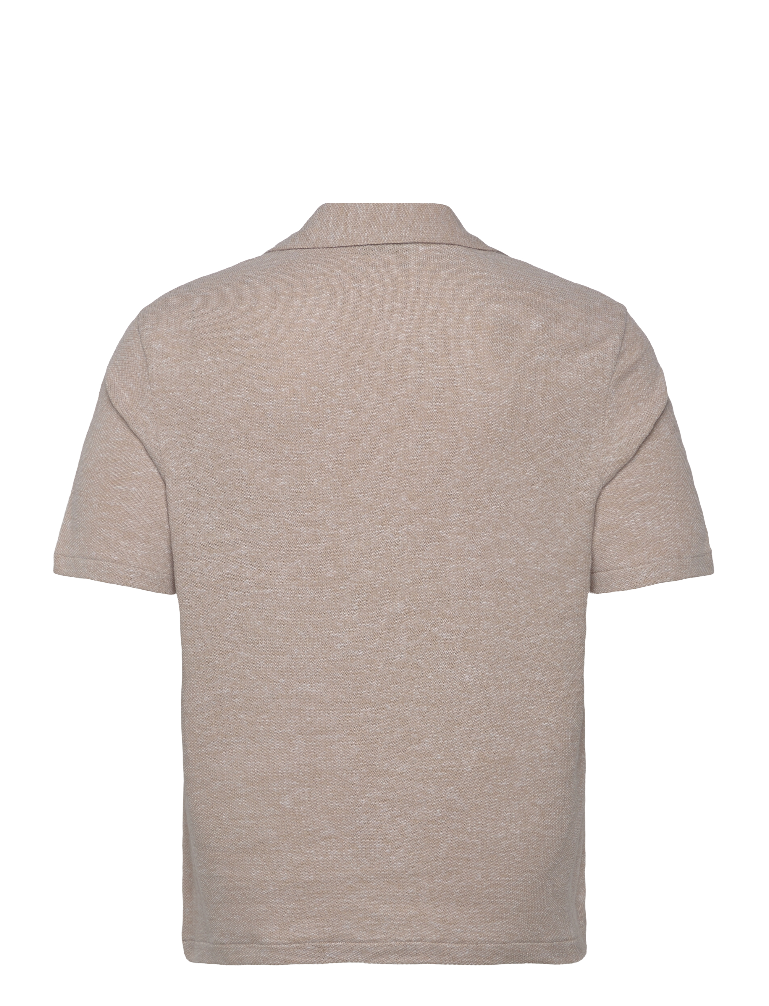 Oscar Jacobson - Konrad Reg Shirt S-S - basic krekli - almond beige - 1