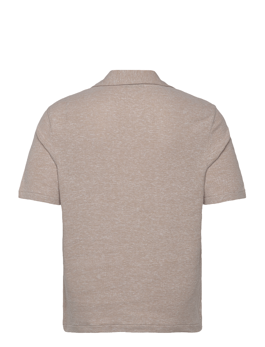 Oscar Jacobson - Konrad Reg Shirt S-S - basic krekli - almond beige - 2