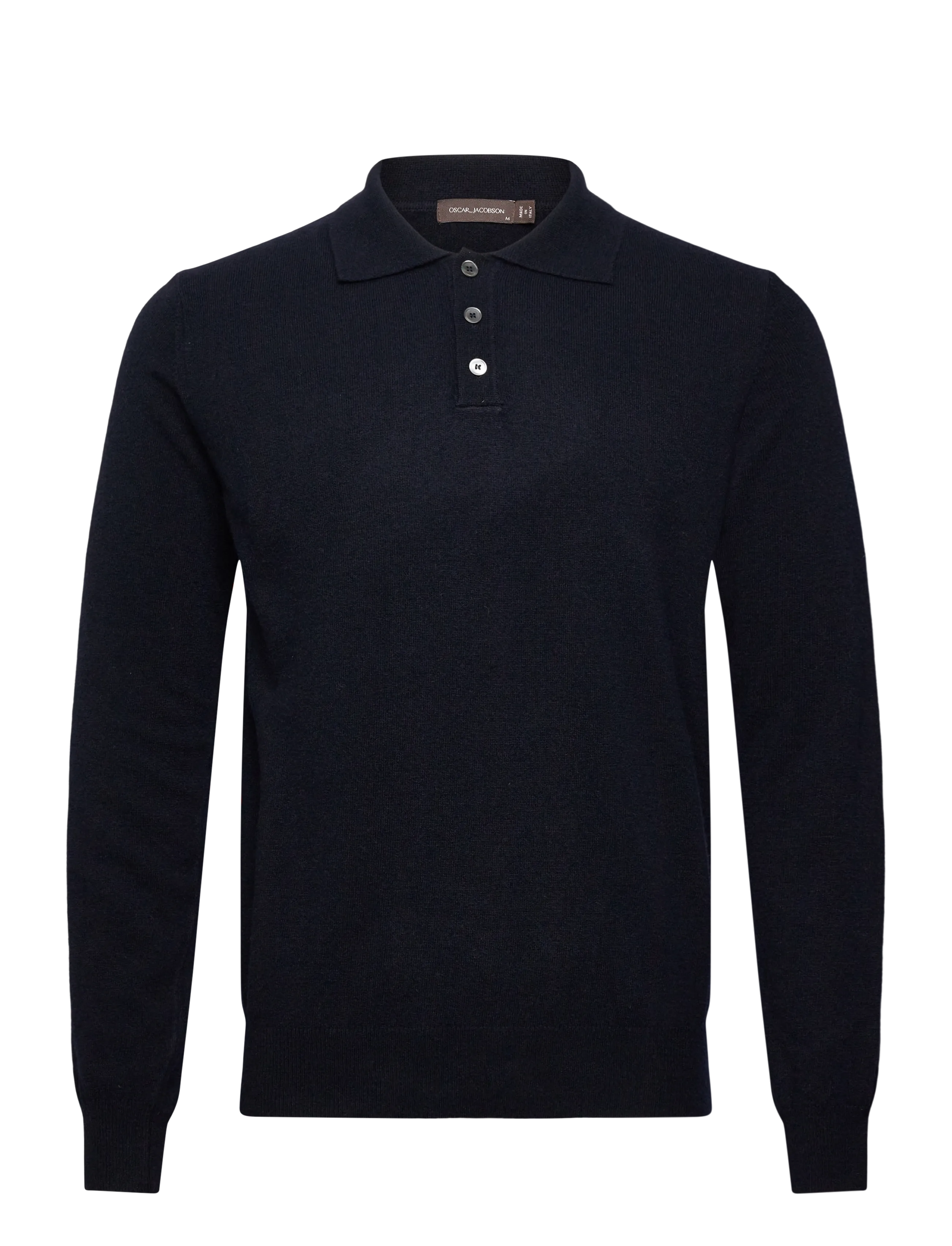 Oscar Jacobson Pepe Poloshirt, Mænd, Langærmet Polo Shirt, Navy, Str: XS
