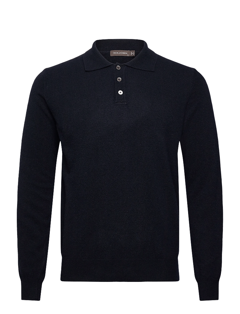 Oscar Jacobson - Pepe Poloshirt - stickade pikéer - navy - 0