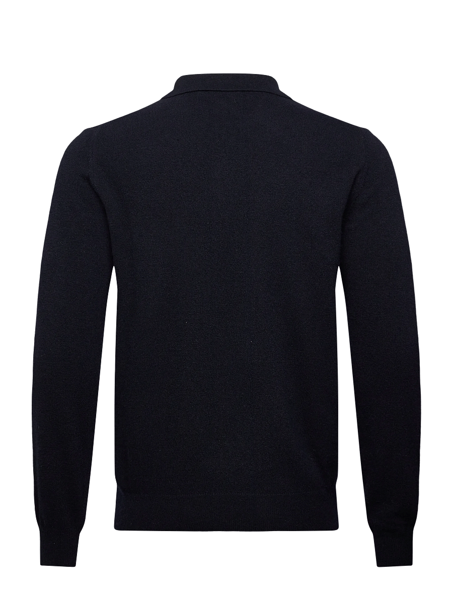 Oscar Jacobson - Pepe Poloshirt - poloer i strik med lange ærmer - navy - 1