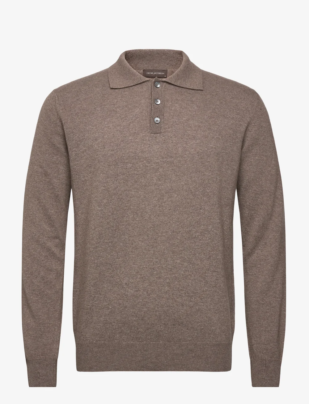 Oscar Jacobson - Pepe Poloshirt - knitted polos - walnut beige - 0