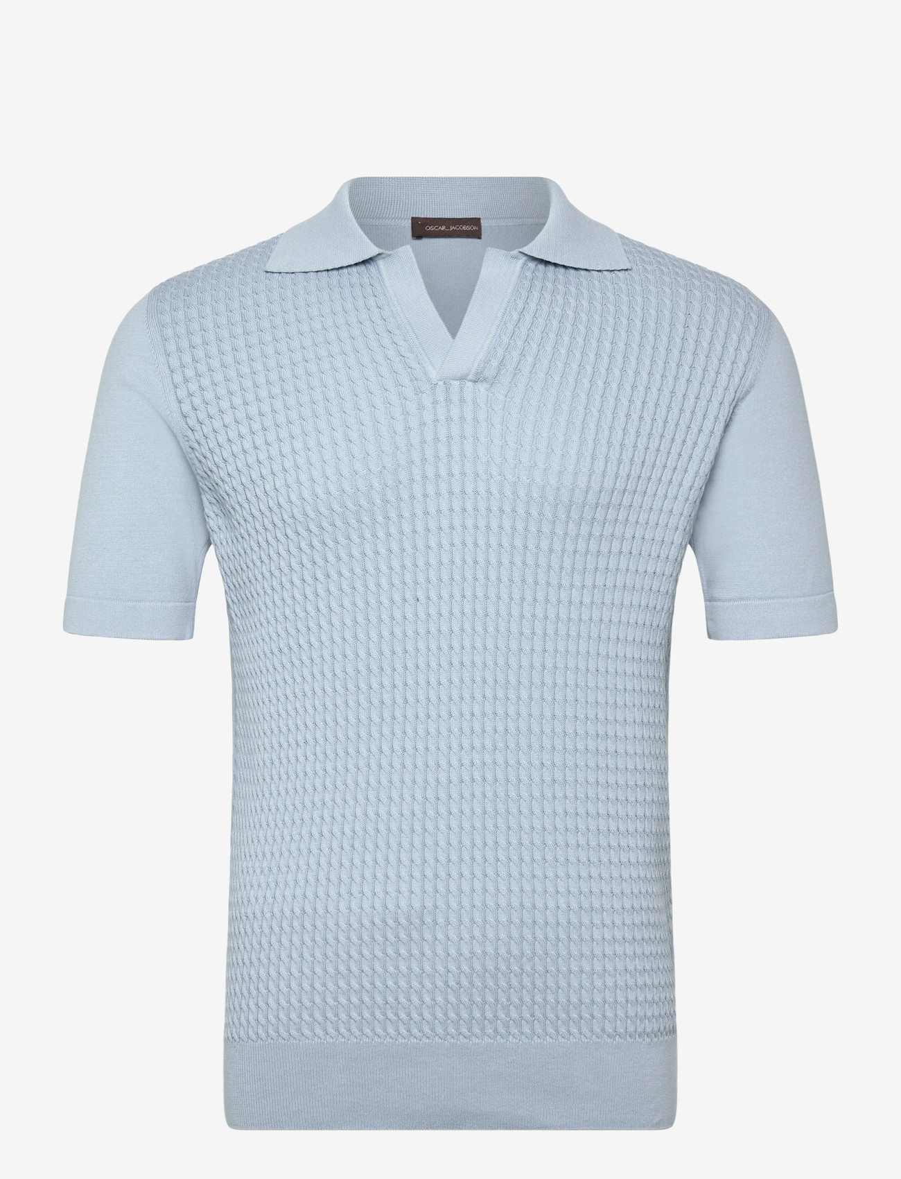Oscar Jacobson - Alf Poloshirt S-S - polostrik - chambray blue - 0