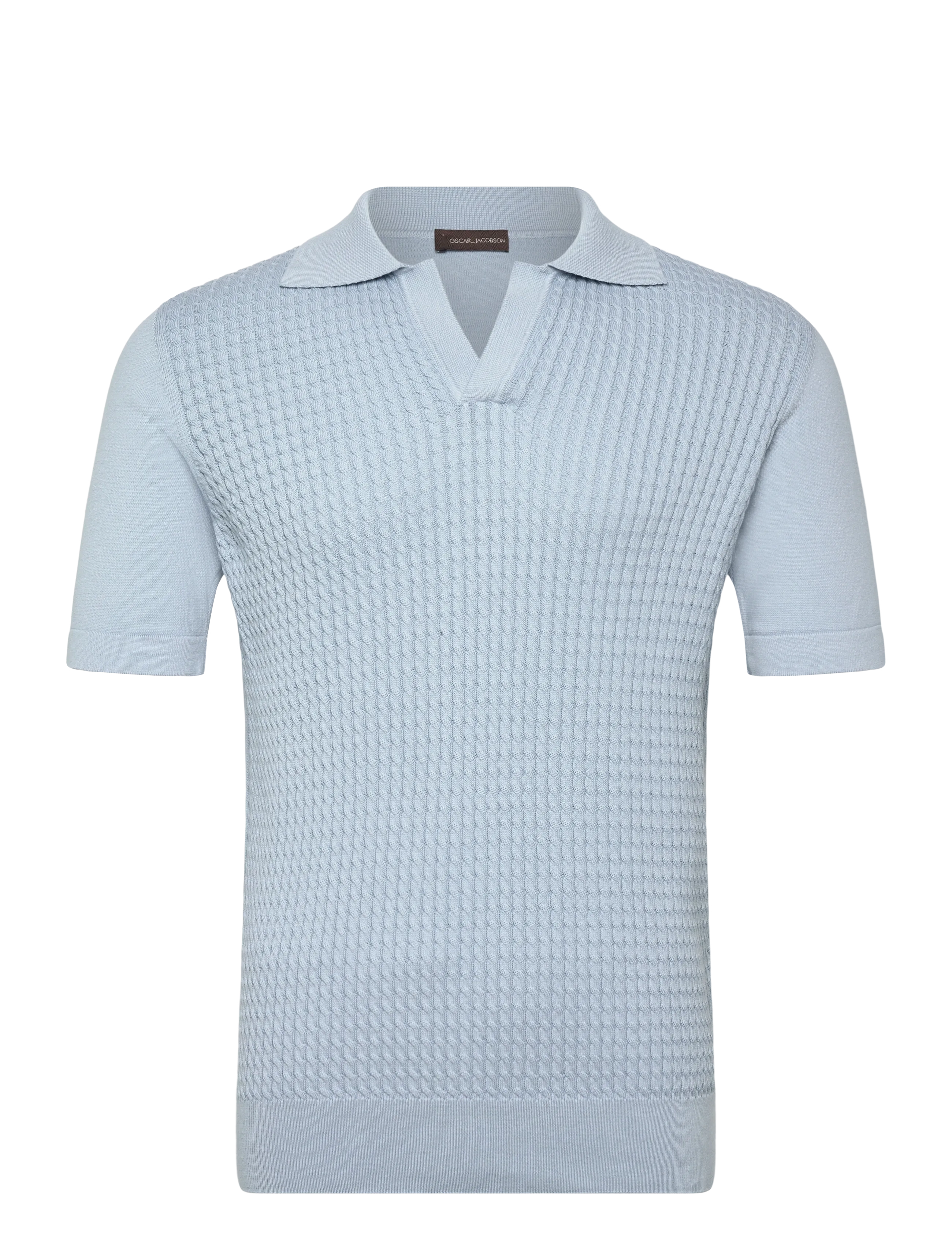 Oscar Jacobson Alf Poloshirt S-S - Tøj - CHAMBRAY BLUE / blue