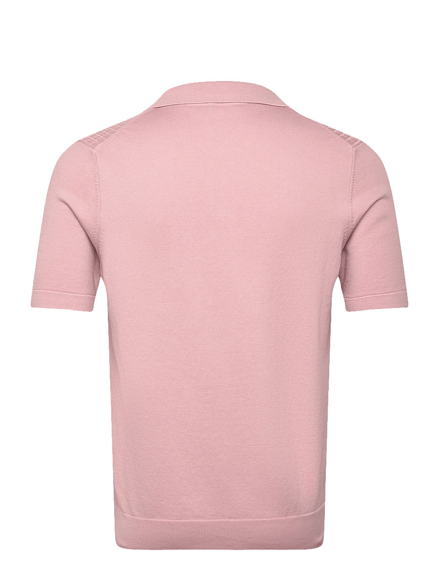 Oscar Jacobson - Alf Poloshirt S-S - knitted polos - desert rose - 2