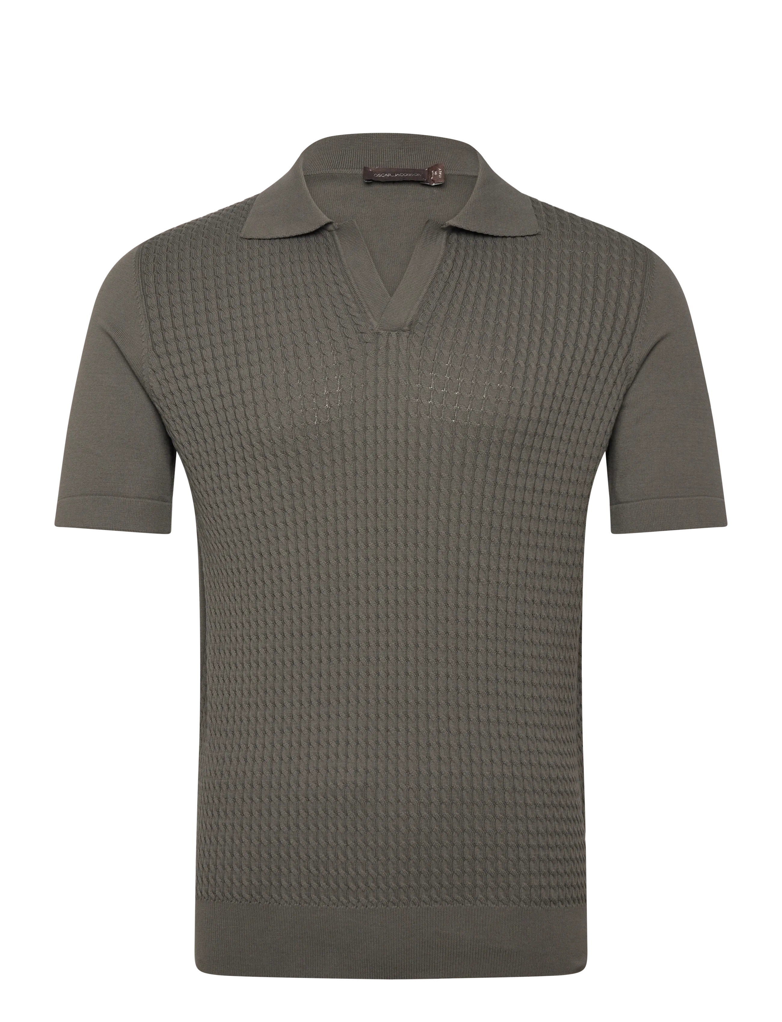 Oscar Jacobson Alf Poloshirt S-S - Tøj - NETTLE GREEN / khaki/green