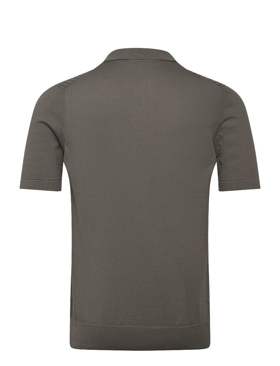 Oscar Jacobson - Alf Poloshirt S-S - knitted polos - nettle green - 2