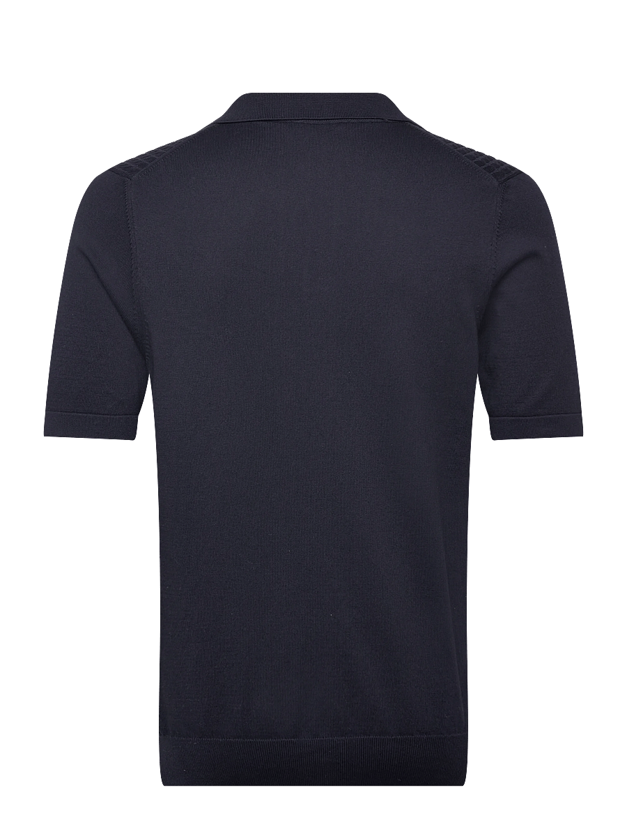 Oscar Jacobson - Alf Poloshirt S-S - kootud polosärgid - night blue - 2