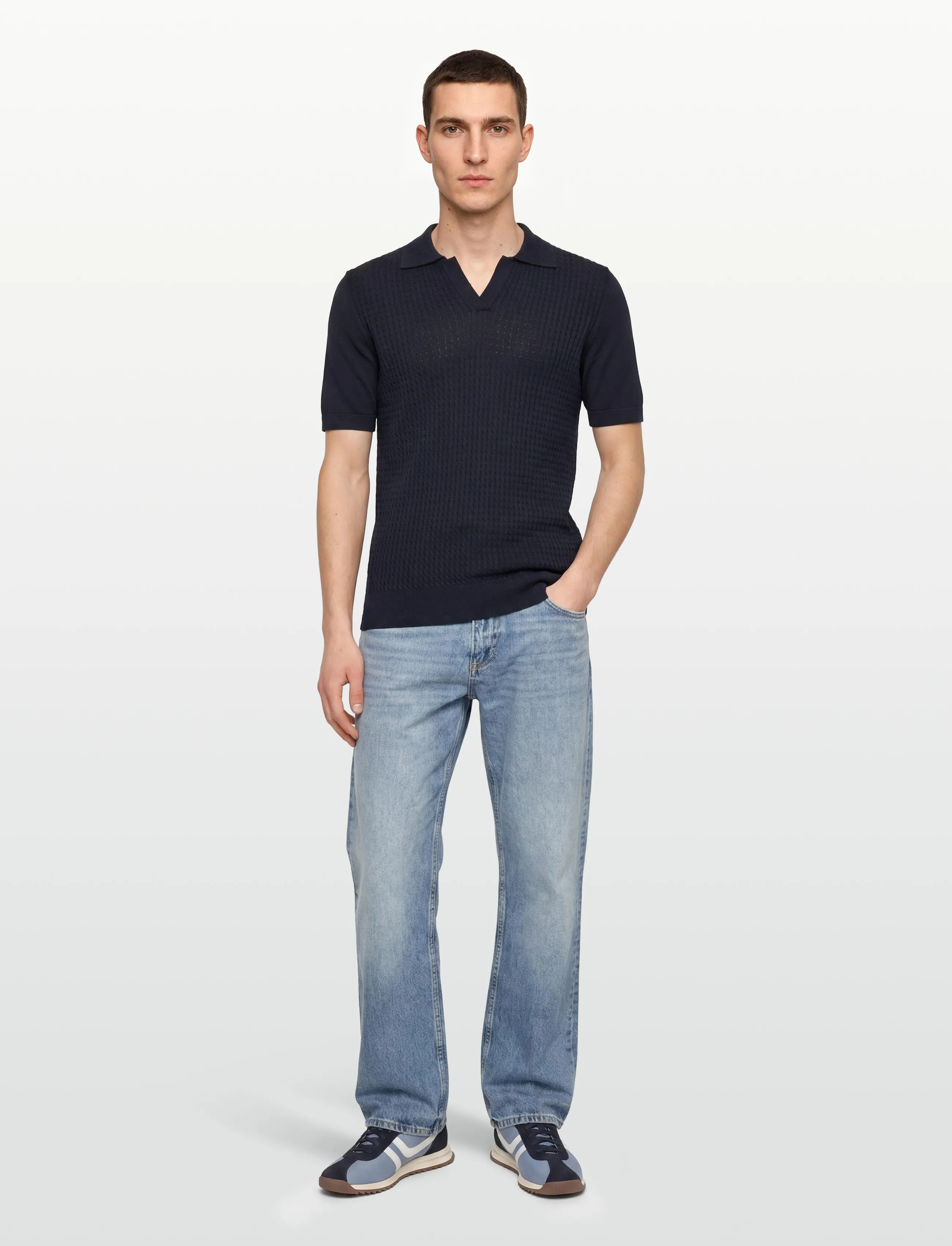 Oscar Jacobson Alf Poloshirt S-S - Swedish brands - NIGHT BLUE / navy