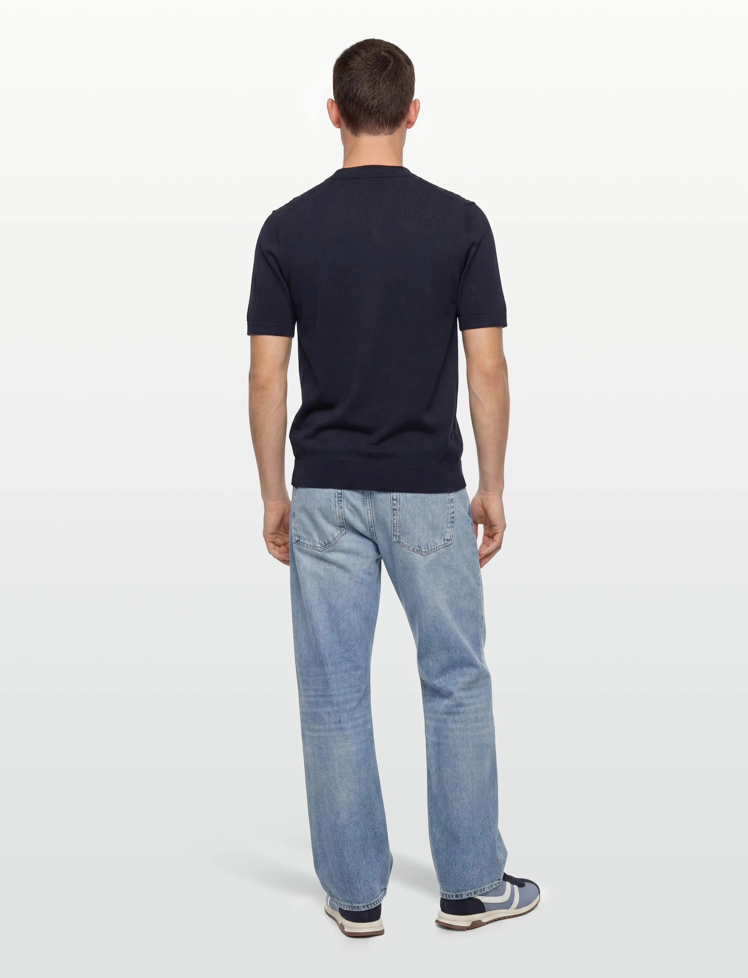 Oscar Jacobson - Alf Poloshirt S-S - stickade pikéer - night blue - 4