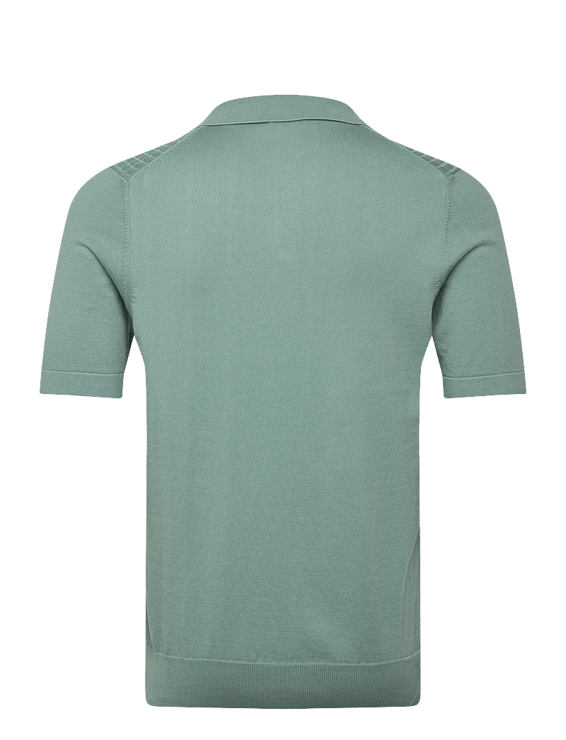 Oscar Jacobson - Alf Poloshirt S-S - knitted polos - rosmary green - 1