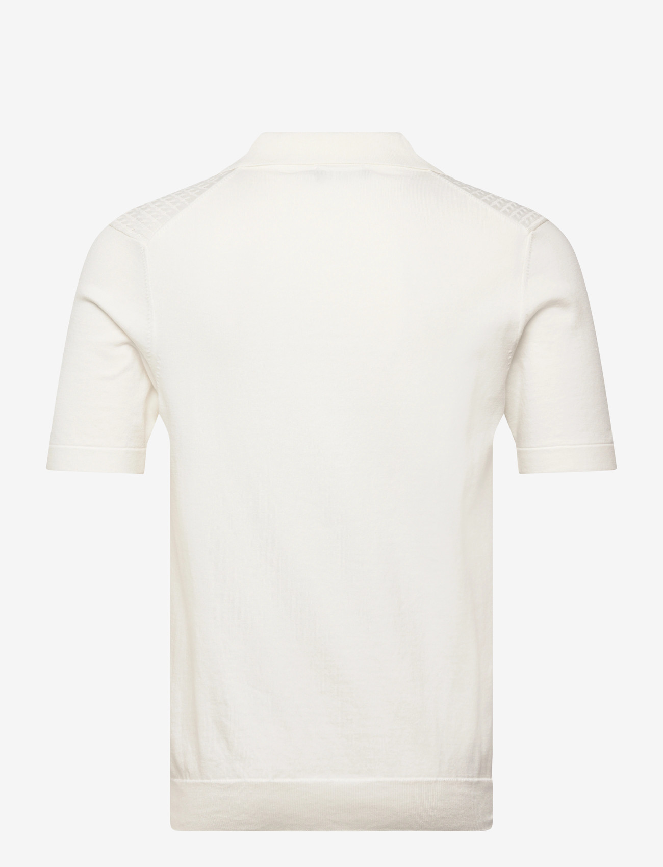 Oscar Jacobson - Alf Poloshirt S-S - gestrickte polohemden - snow white - 1