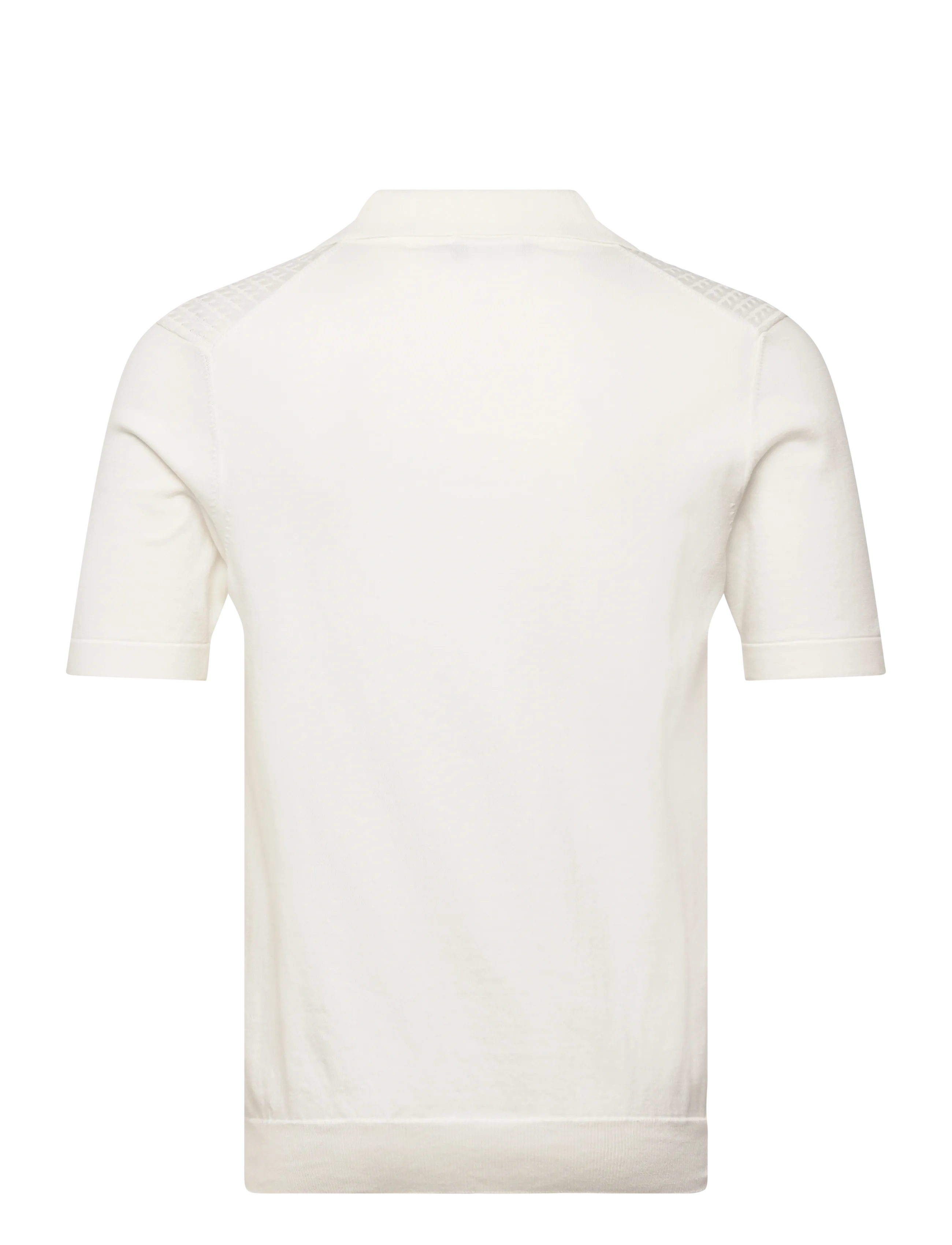 Oscar Jacobson - Alf Poloshirt S-S - knitted polos - snow white - 1