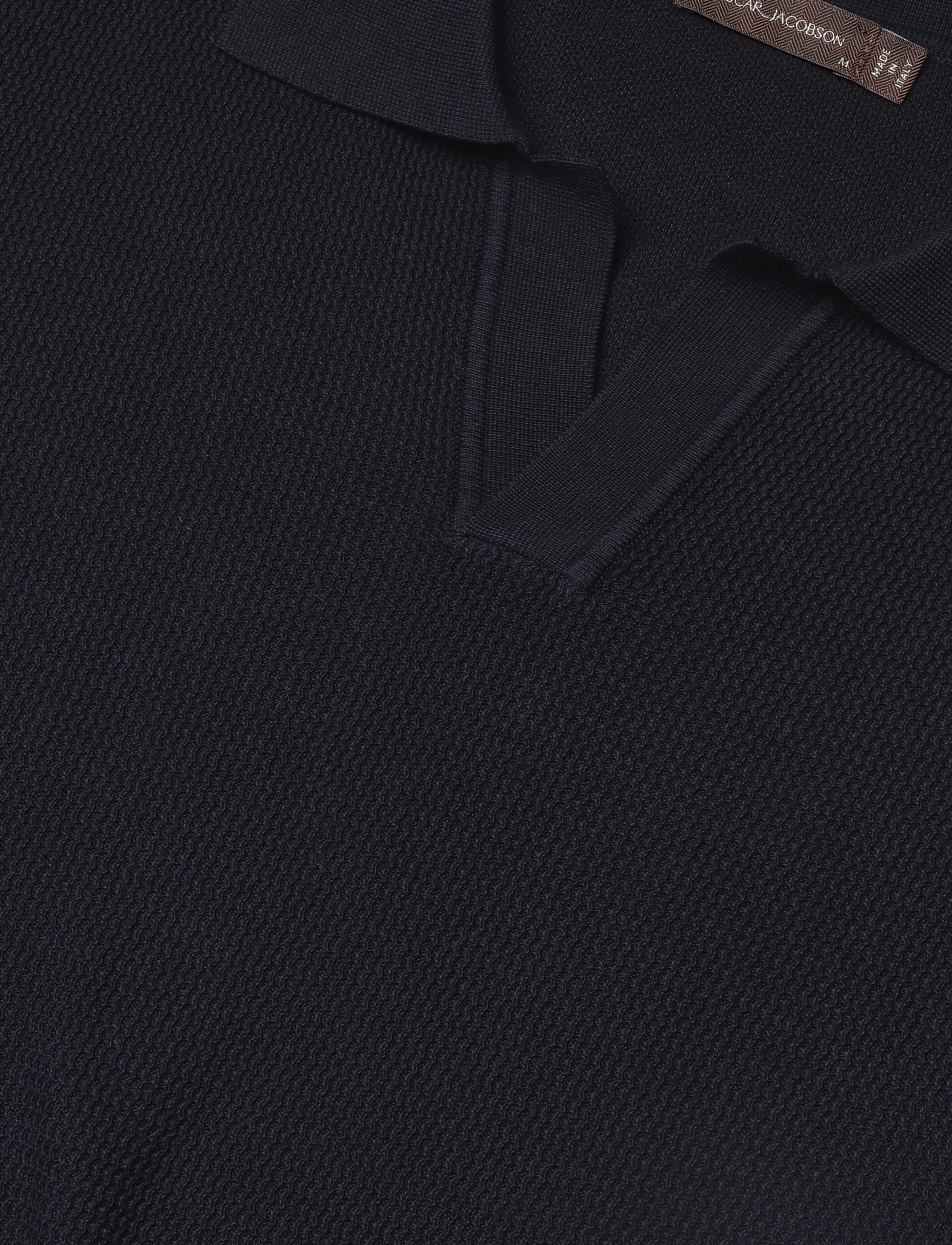 Oscar Jacobson - Patrick Poloshirt - knitted polos - night blue - 5