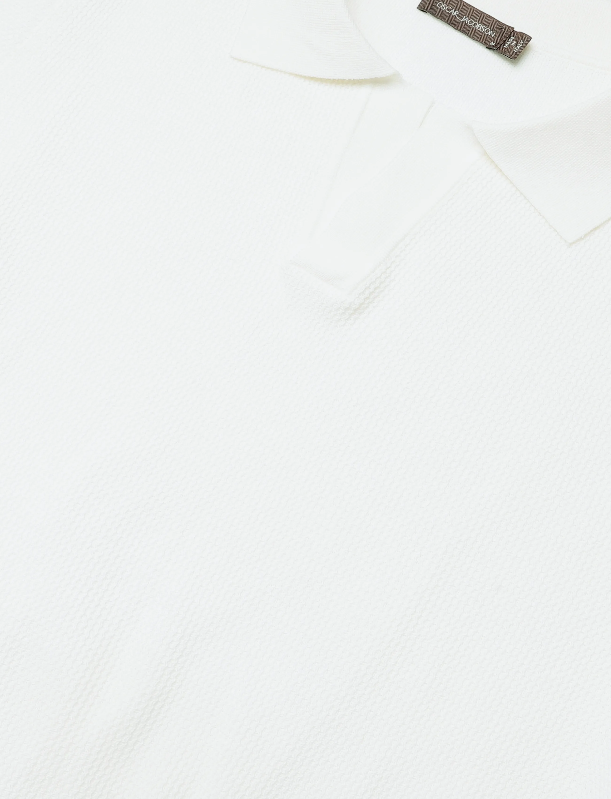 Oscar Jacobson - Patrick Poloshirt - knitted polos - snow white - 5