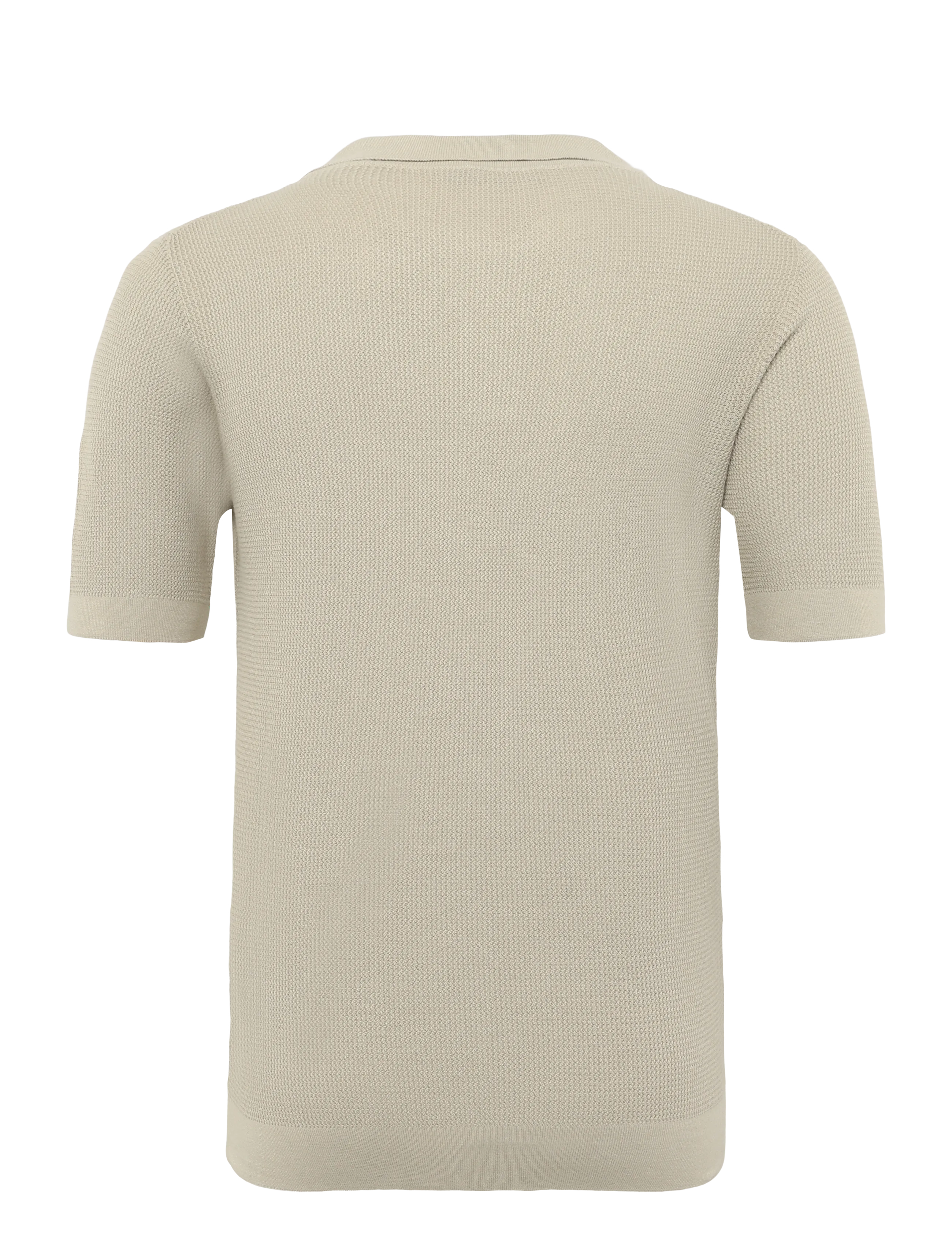 Oscar Jacobson - Patrick Poloshirt - langärmlige strick-polohemden - washed beige - 1