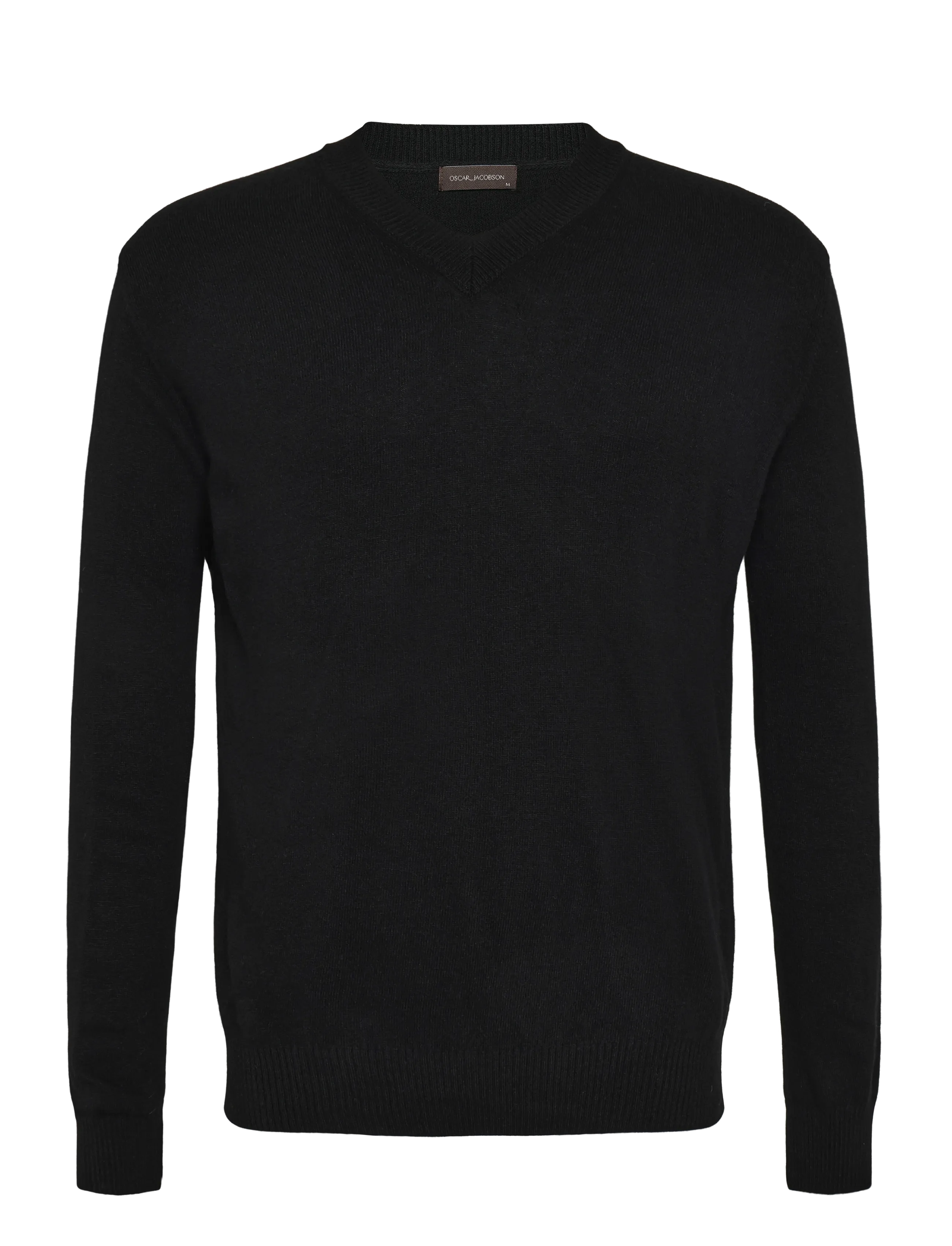 Oscar Jacobson Gregor V-neck - V-Ausschnitt - BLACK / black