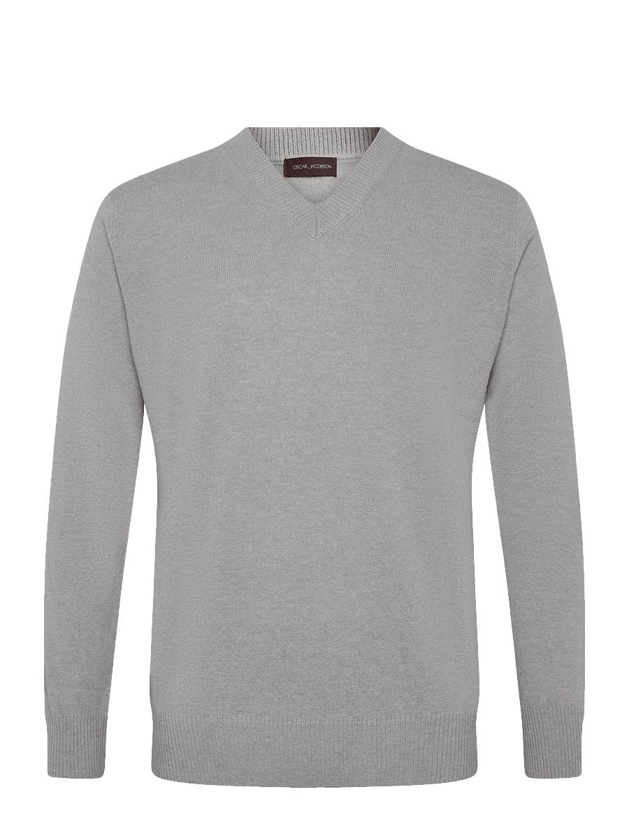 Oscar Jacobson - Gregor V-neck - v-kaelusega - brick beige - 0