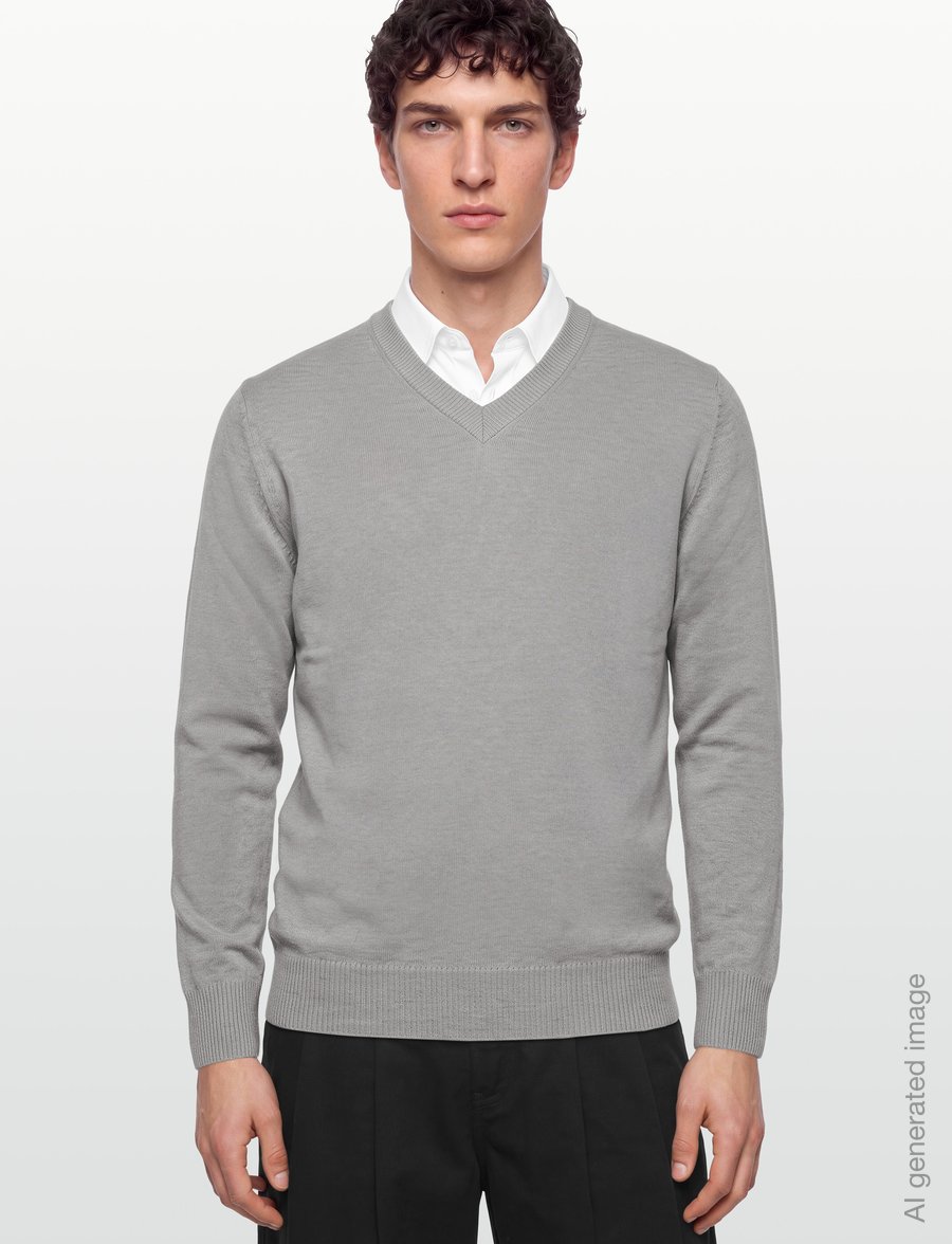 Oscar Jacobson - Gregor V-neck - v-ausschnitt - brick beige - 3