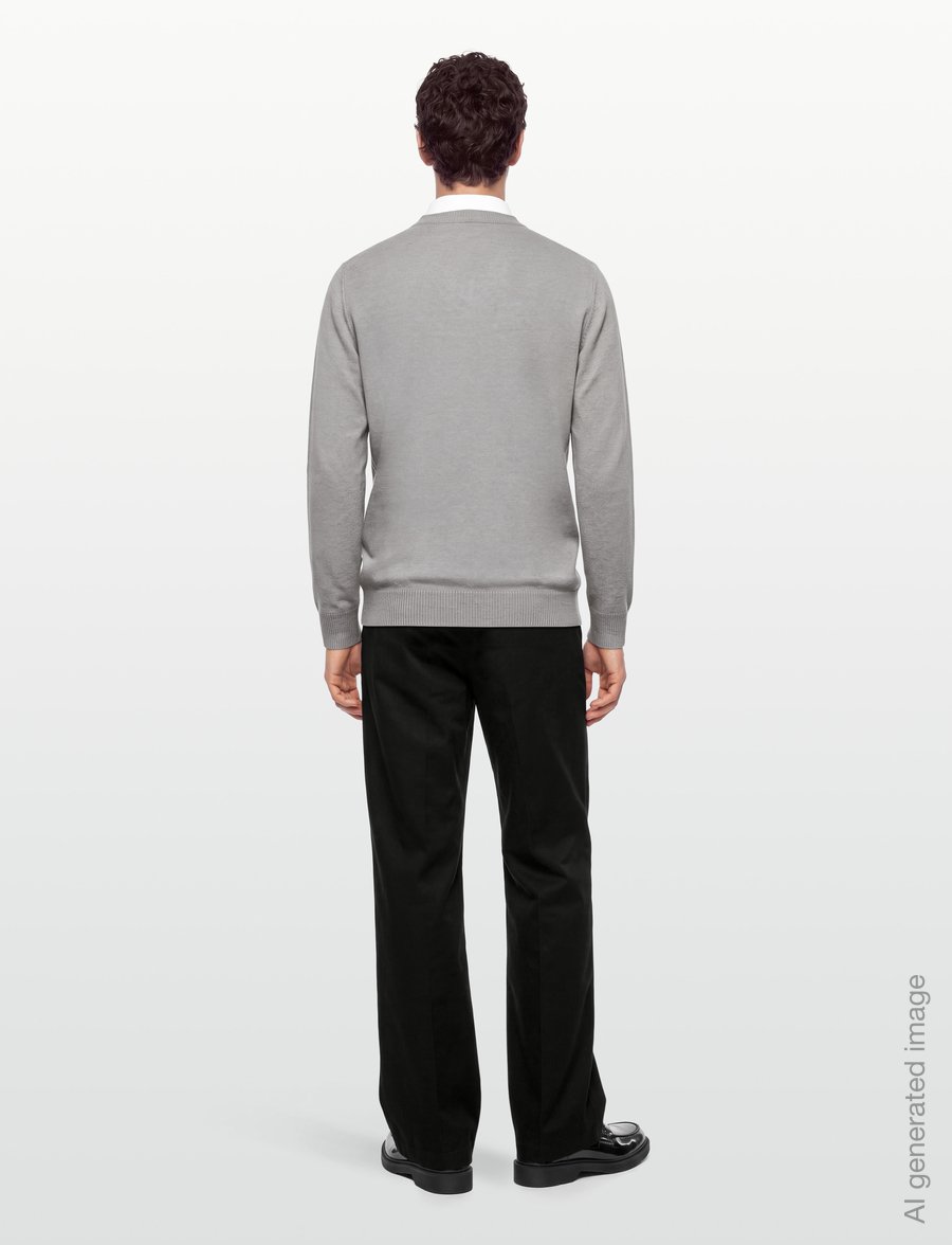 Oscar Jacobson - Gregor V-neck - v-ausschnitt - brick beige - 4