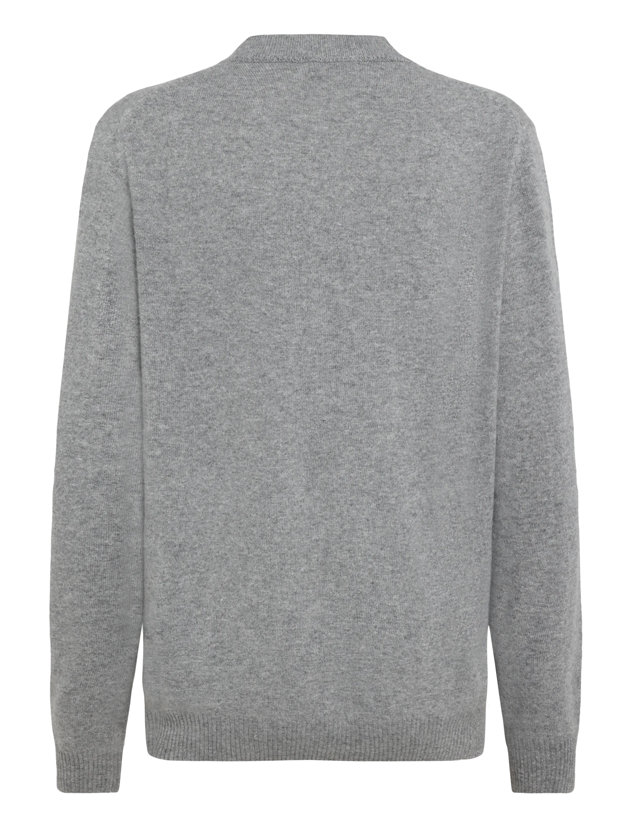 Oscar Jacobson - Gregor V-neck - v-ausschnitt - grey melange - 1