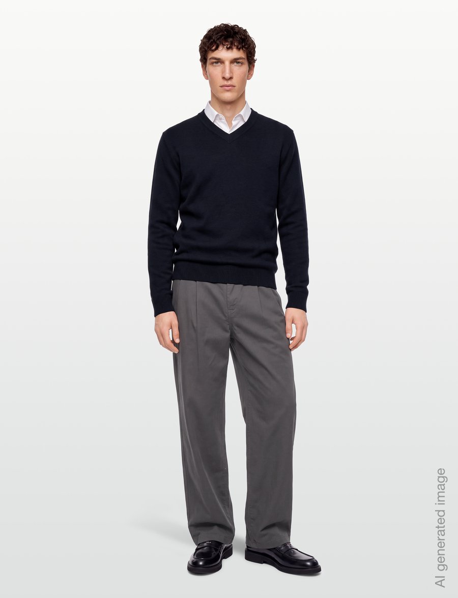 Oscar Jacobson - Gregor V-neck - v-hals - navy - 0