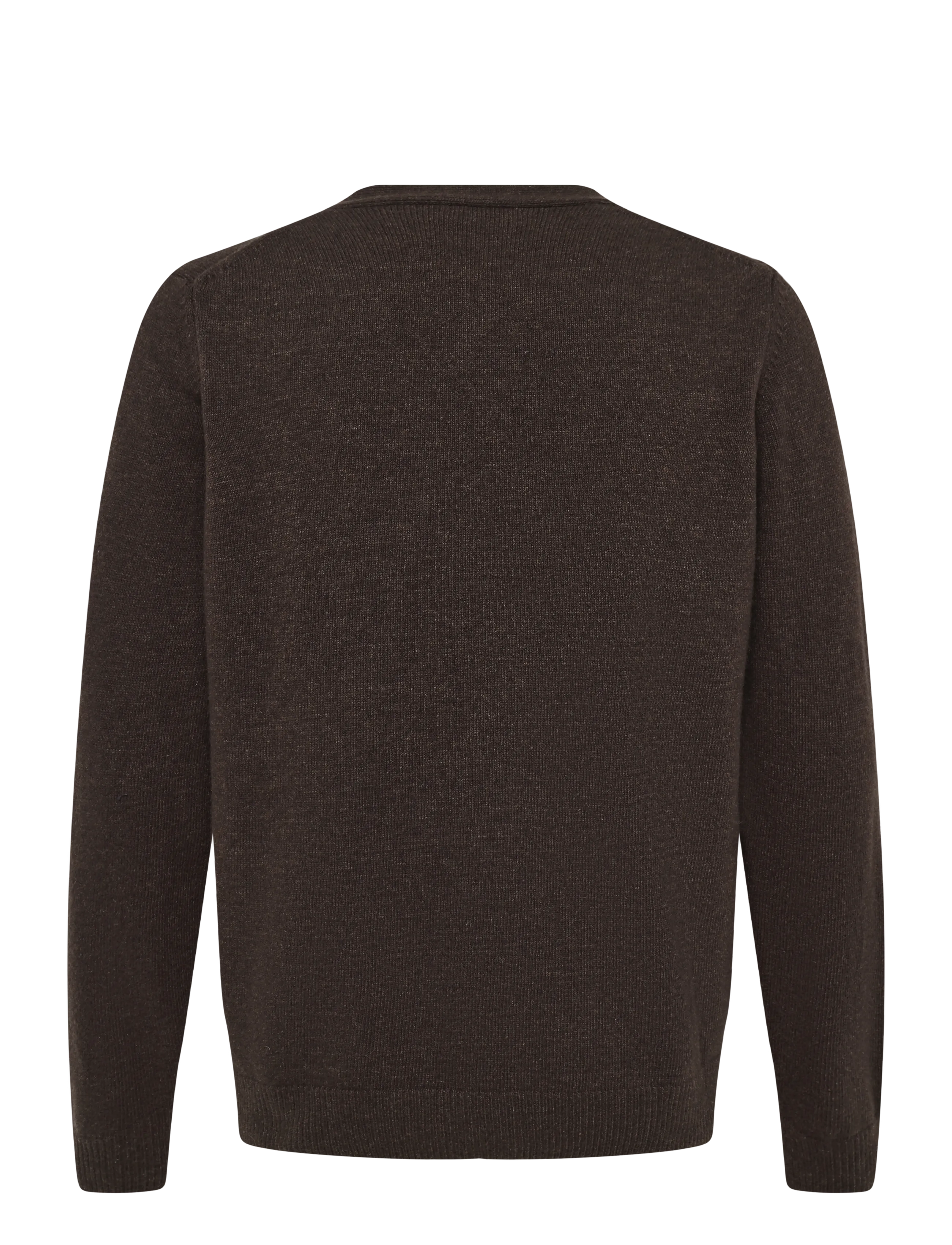 Oscar Jacobson - Eduardo Cardigan - cardigans - brown flannel - 1