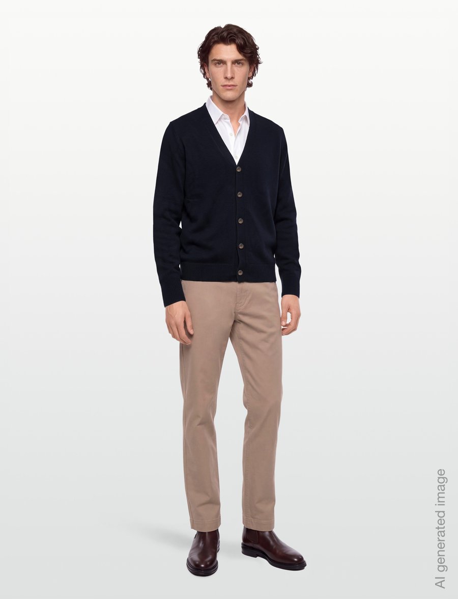 Oscar Jacobson - Eduardo Cardigan - koftor - navy - 0
