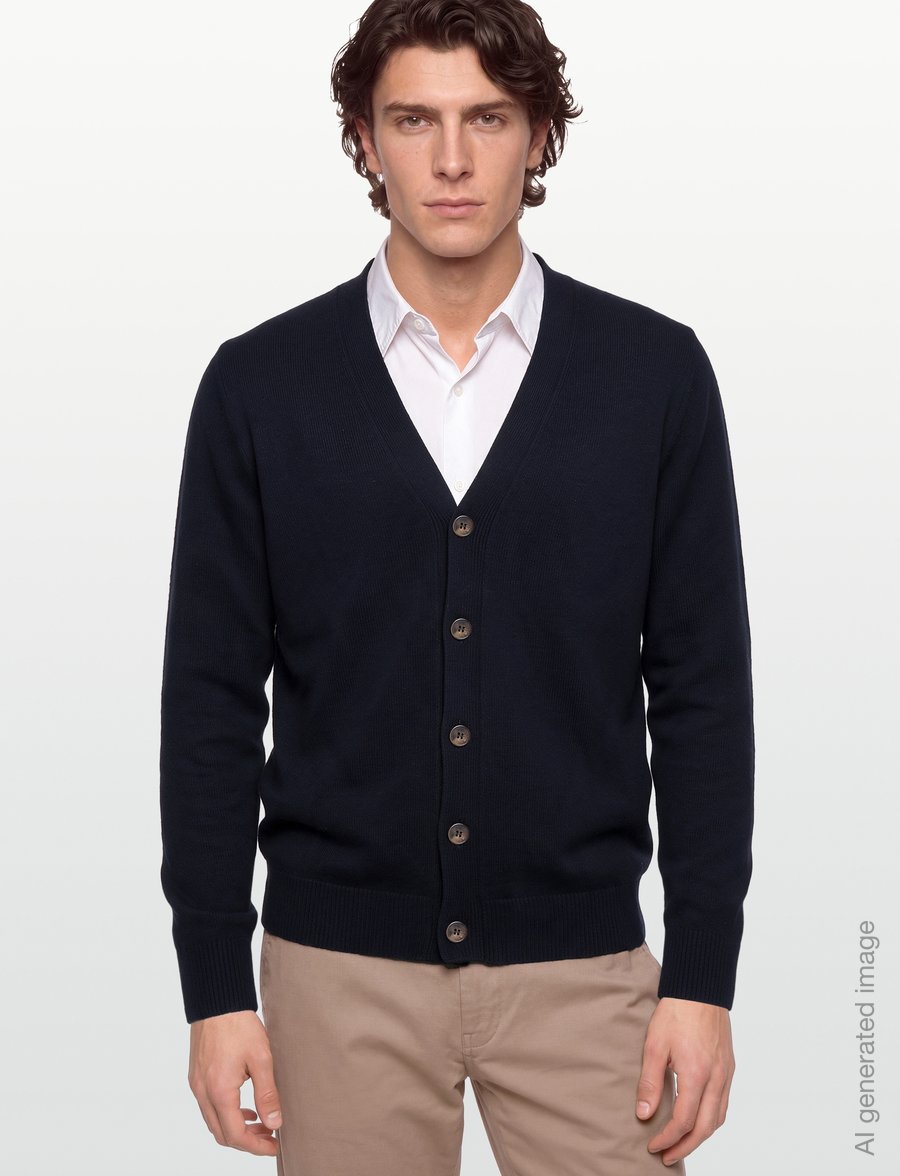 Oscar Jacobson - Eduardo Cardigan - koftor - navy - 3