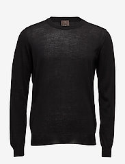 Oscar Jacobson - Custer Roundneck - basic shirts - black - 0
