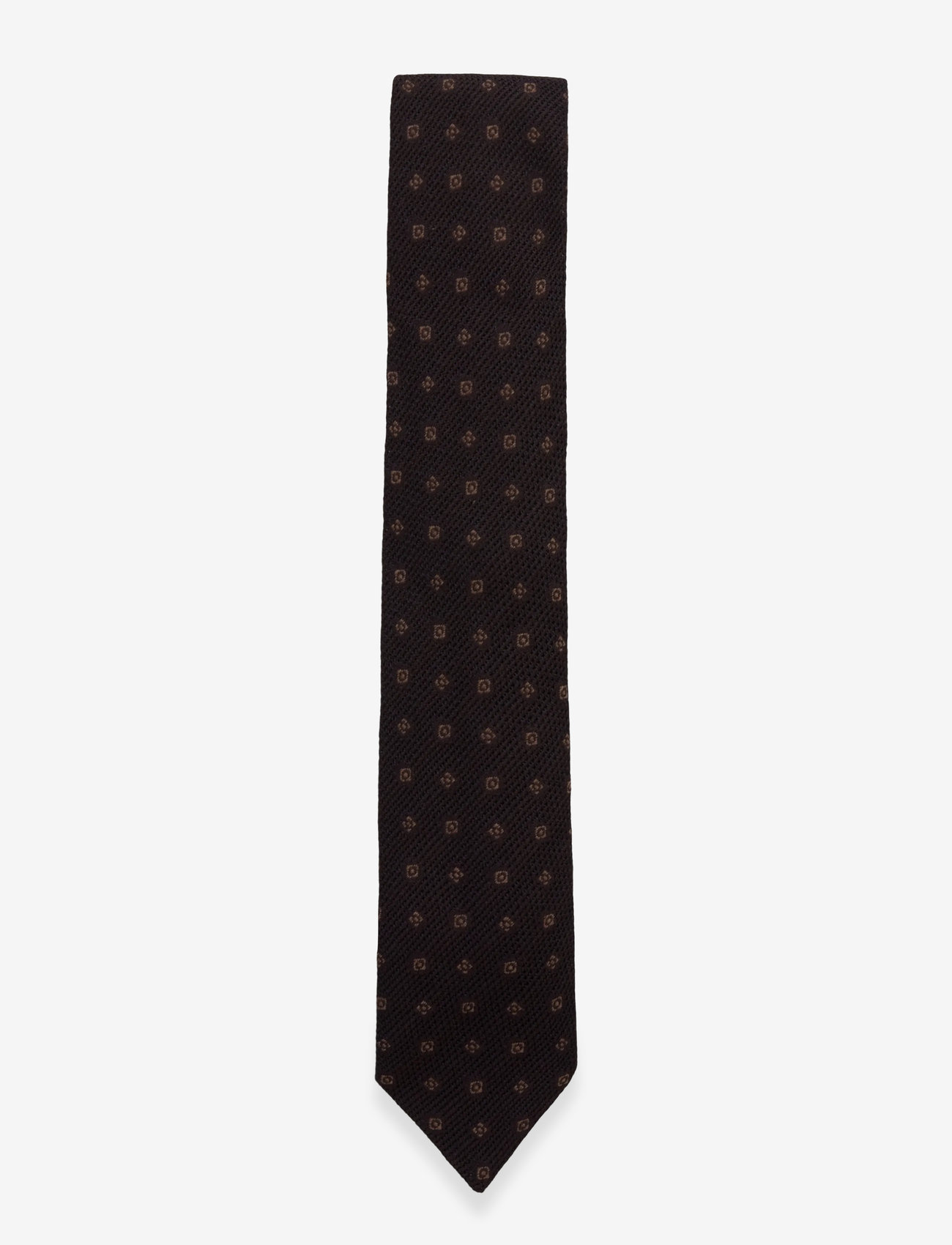 Oscar Jacobson - Tie - black brown - 0