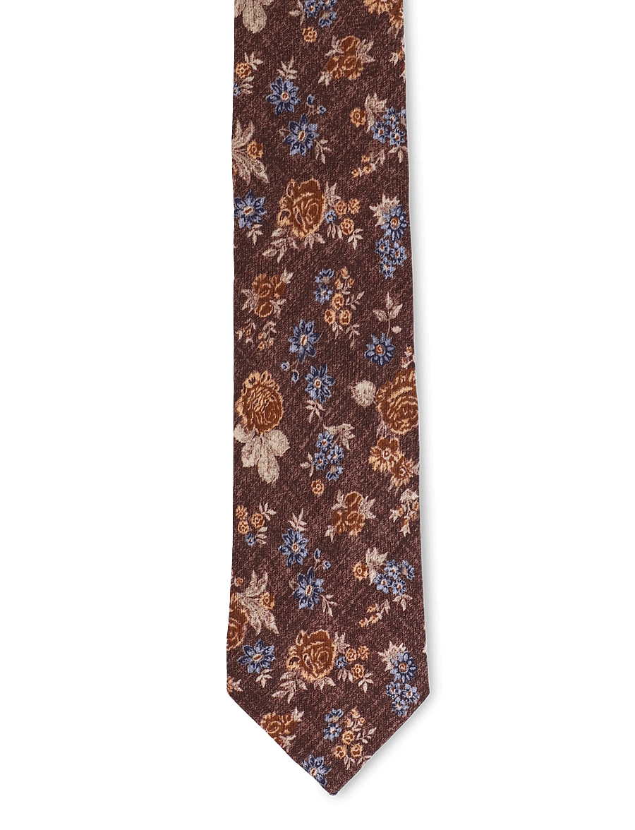 Oscar Jacobson - Tie - slips - dark mud brown - 0