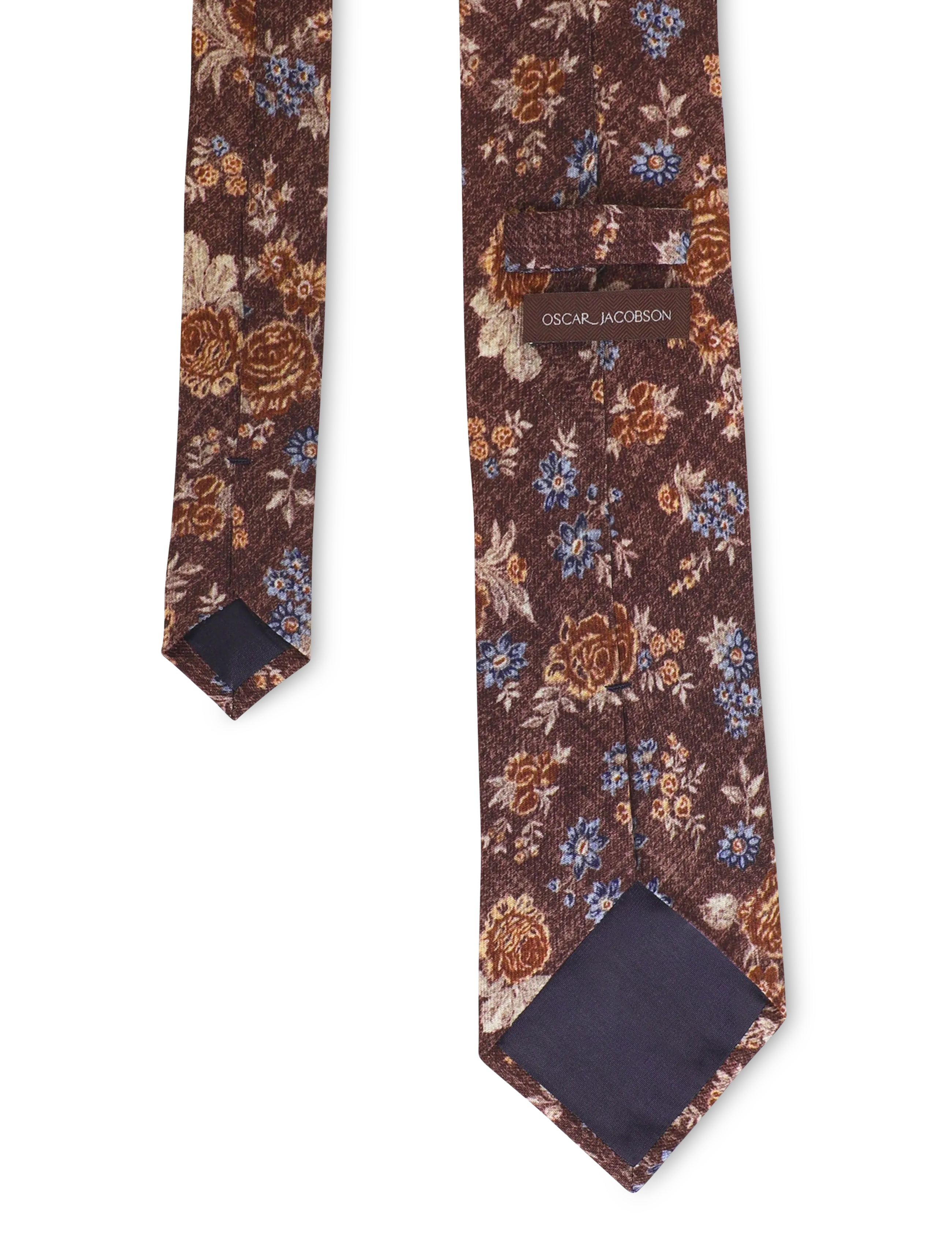 Oscar Jacobson - Tie - slips - dark mud brown - 1