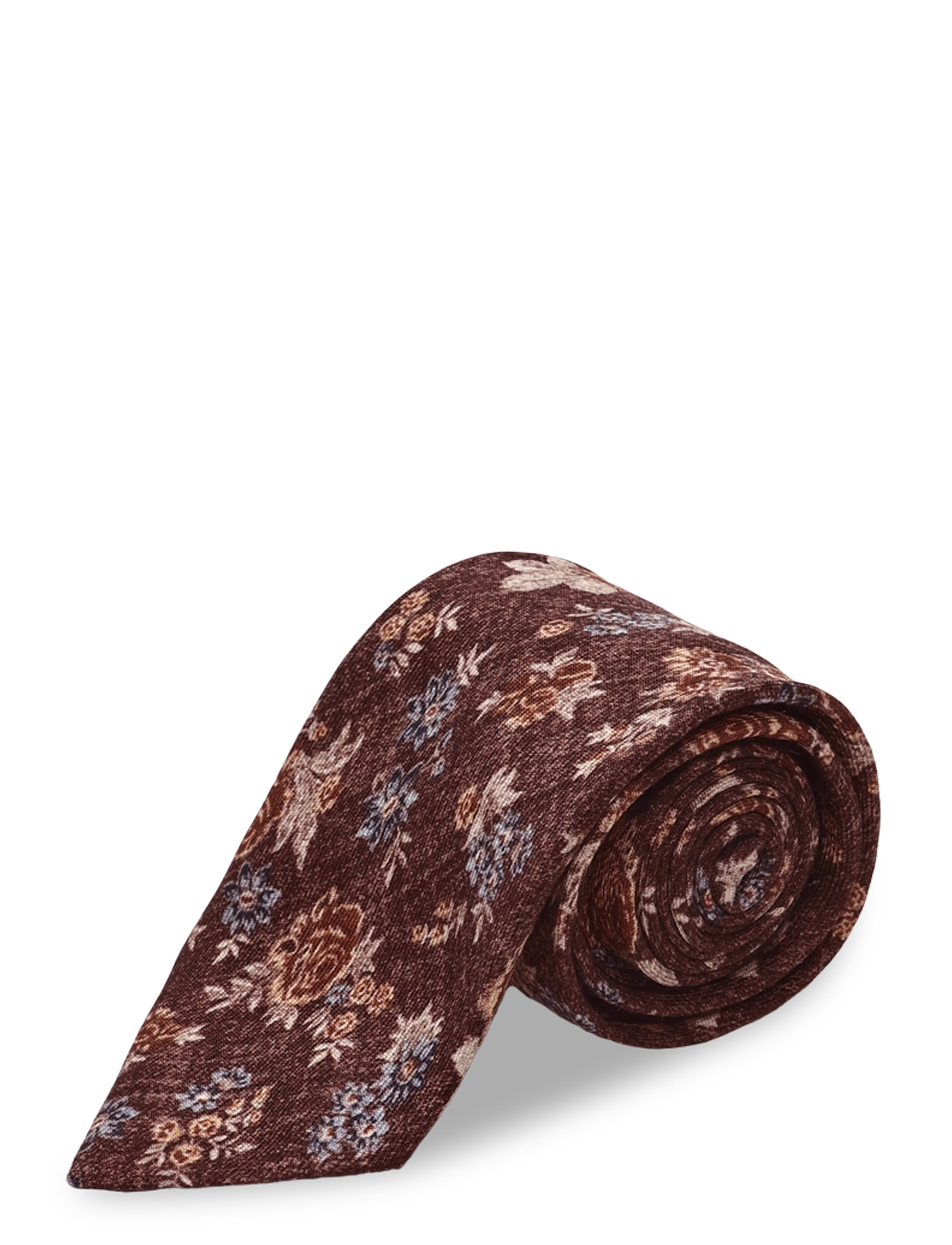 Oscar Jacobson - Tie - slips - dark mud brown - 2
