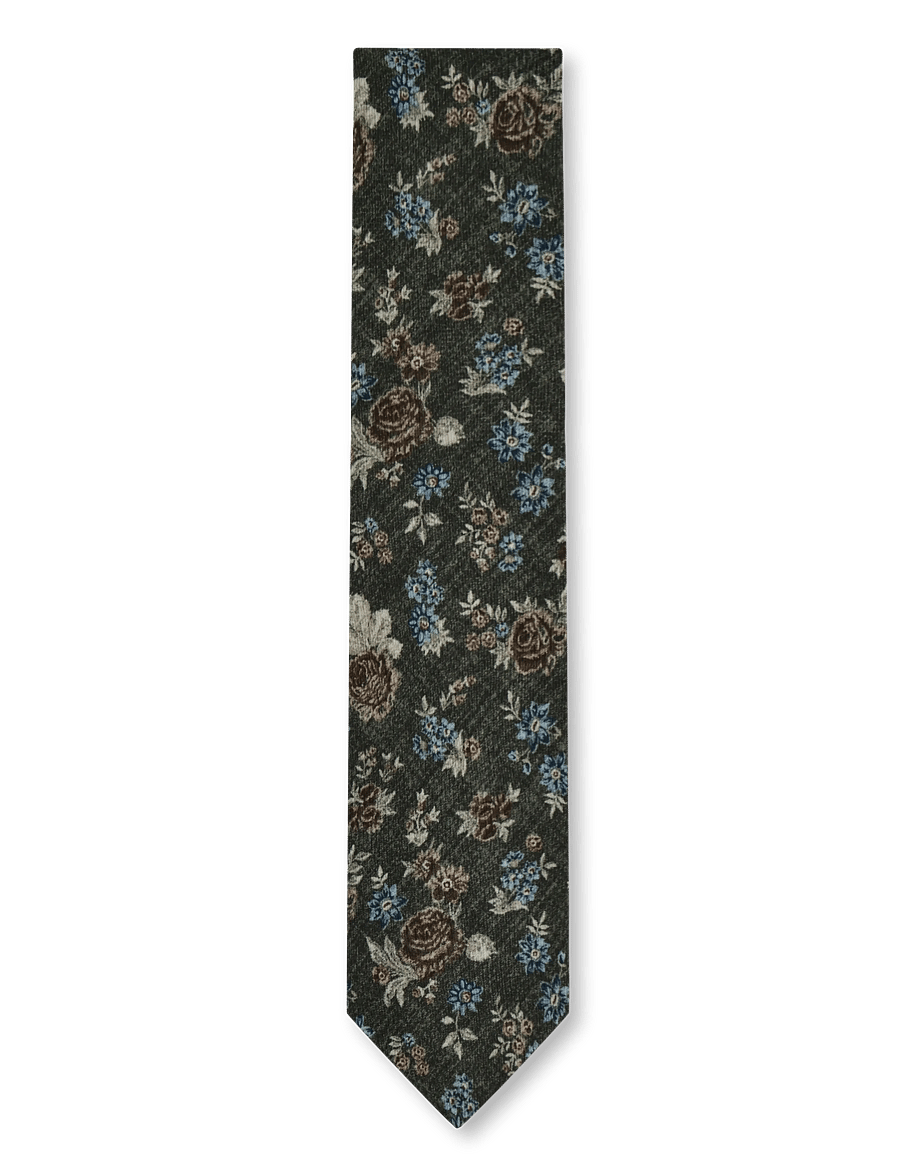 Oscar Jacobson - Tie - krawatten - olive green - 0