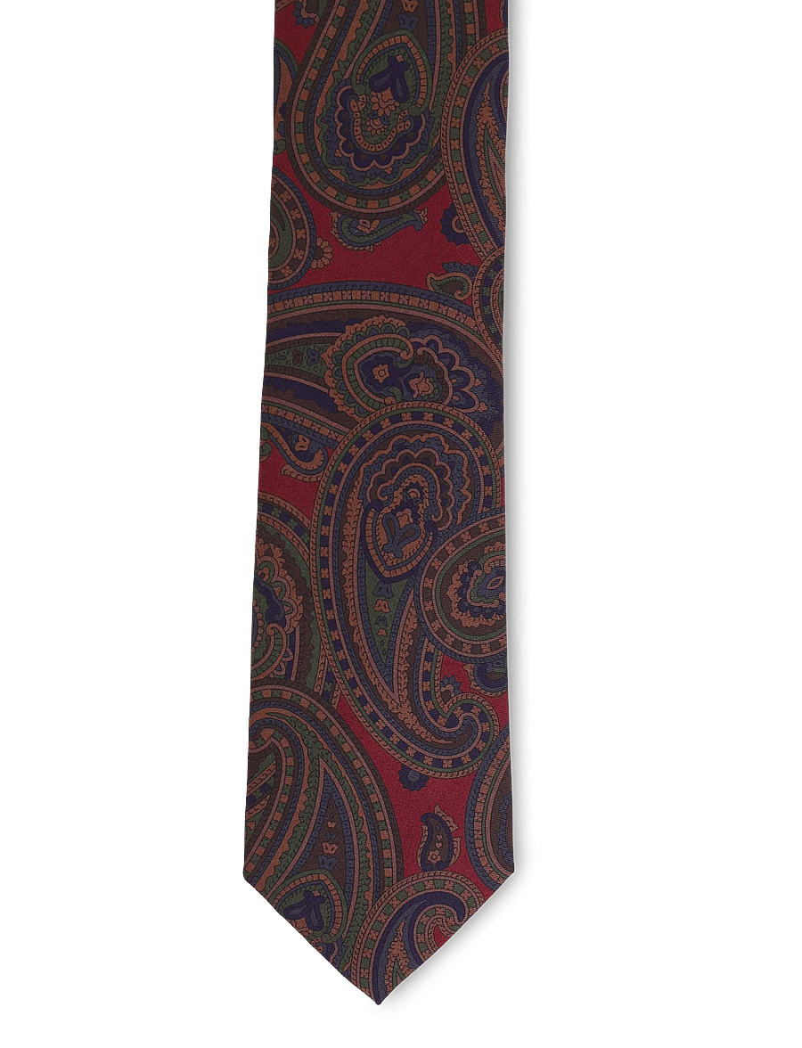 Oscar Jacobson - Tie - slipsar - red beaujolais - 0