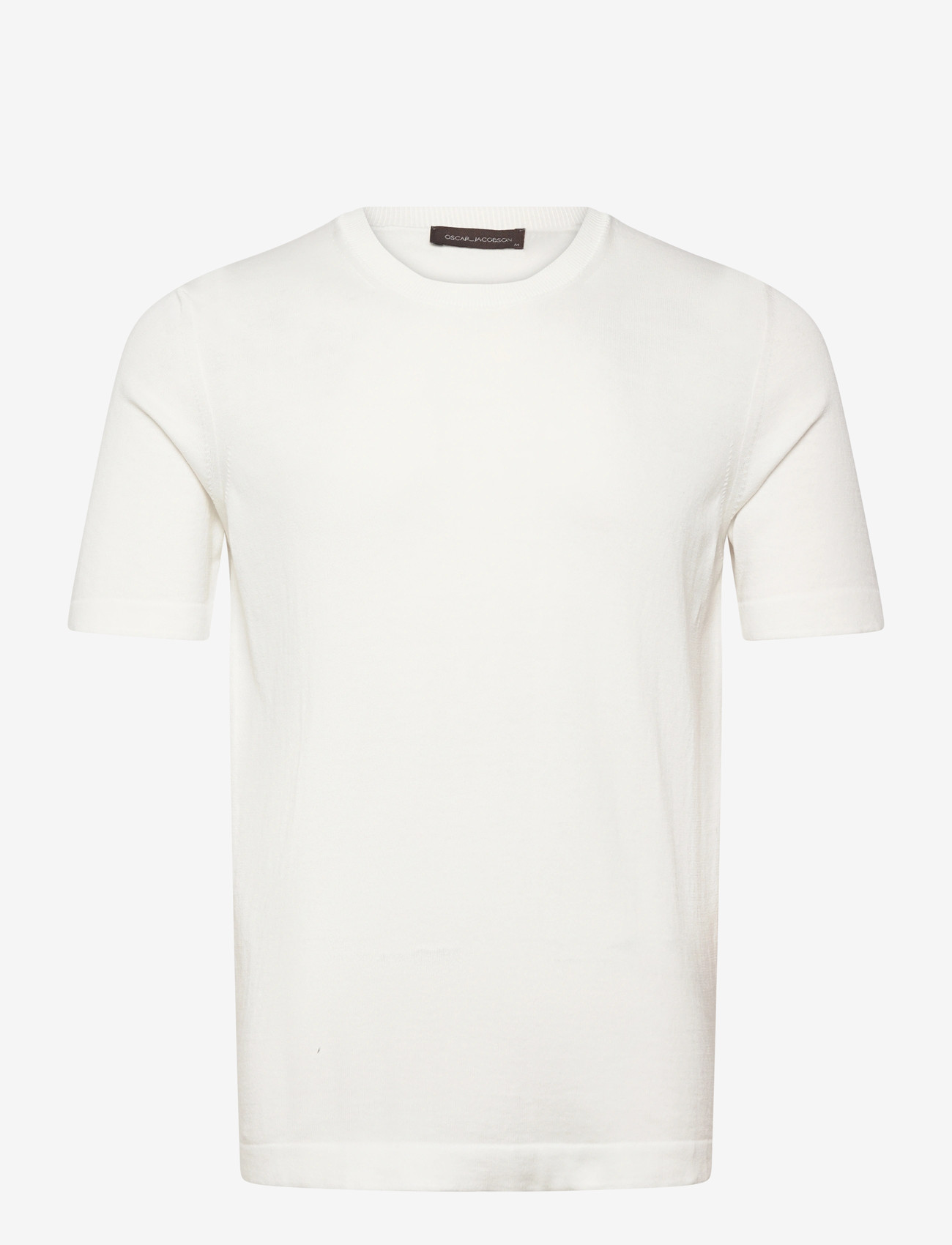 Oscar Jacobson - Brian Roundneck S-S - t-shirts - snow white - 0
