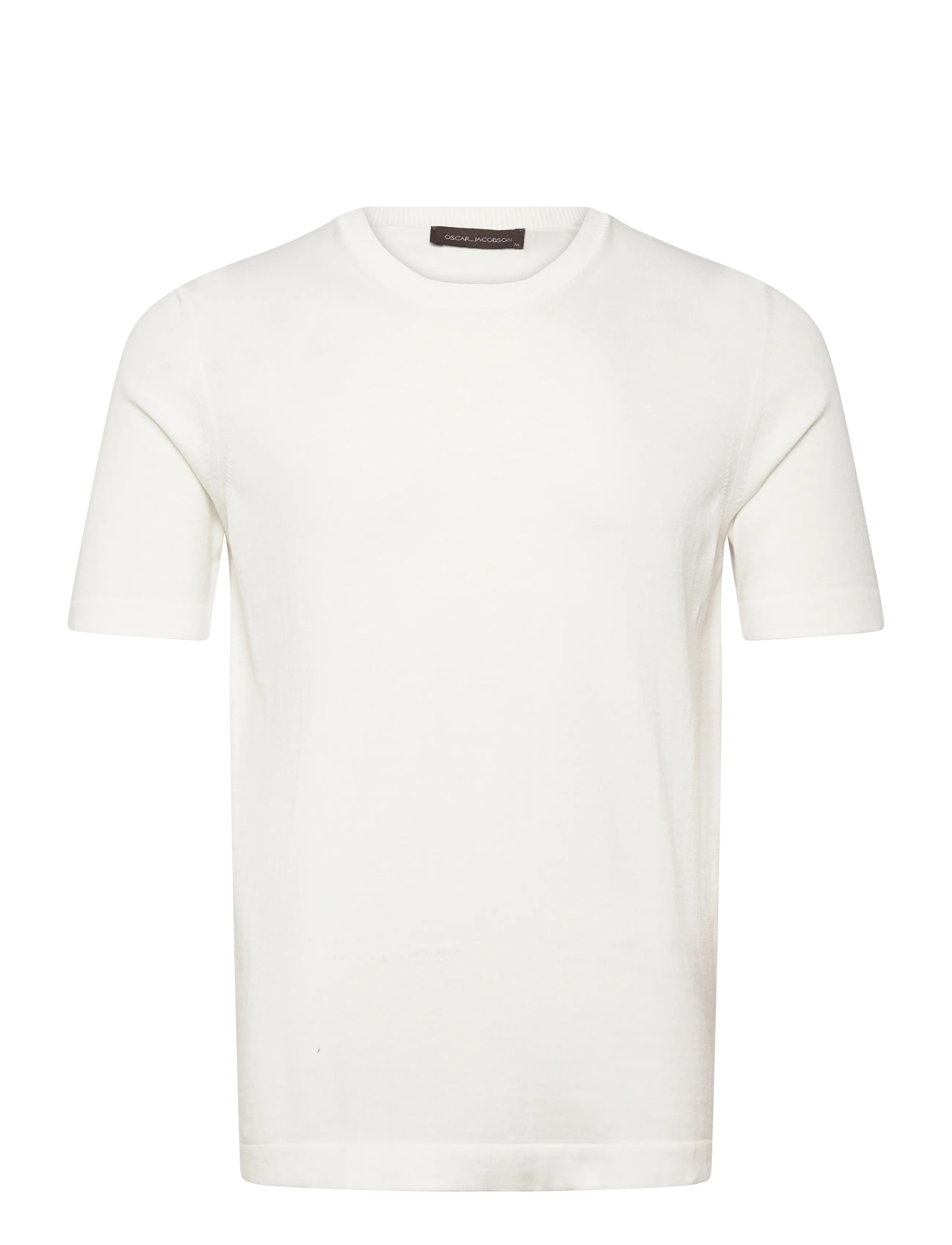Oscar Jacobson Brian Roundneck S-S - Oscar Jacobson - SNOW WHITE / white