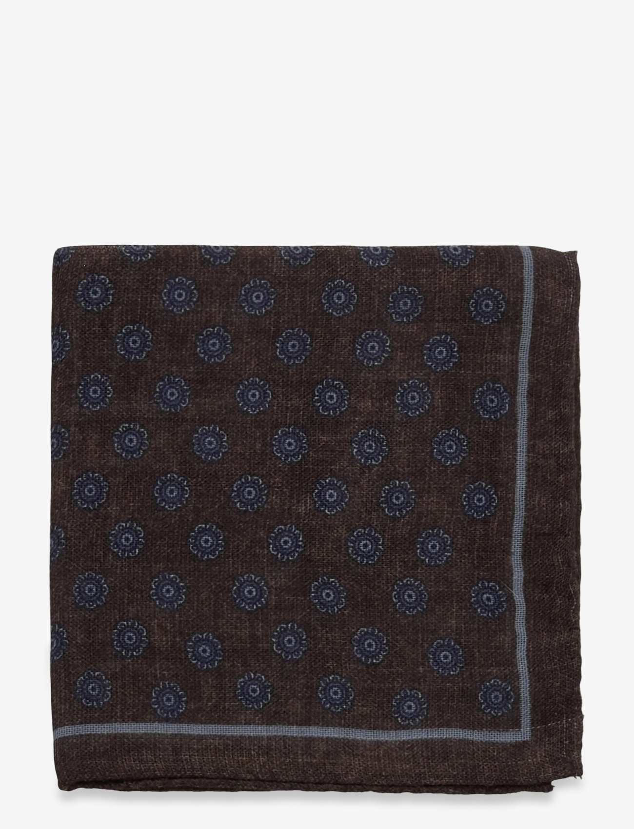 Oscar Jacobson - Handkerchief - näsdukar - black brown - 0