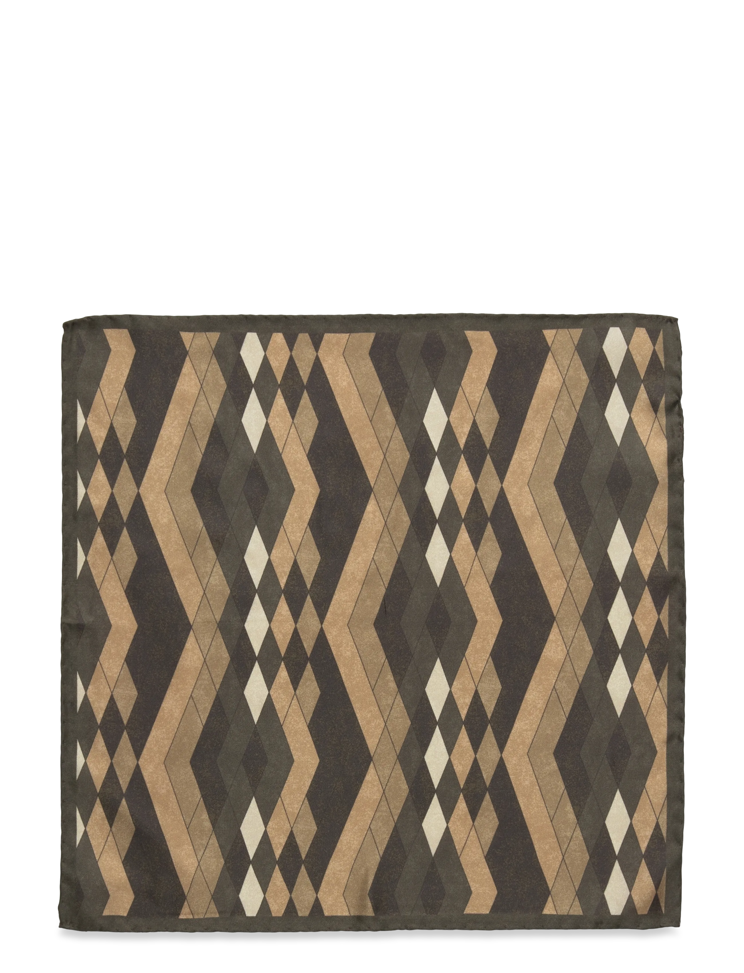 Oscar Jacobson Handkerchief - Oscar Jacobson - FOREST GREEN / khaki/green