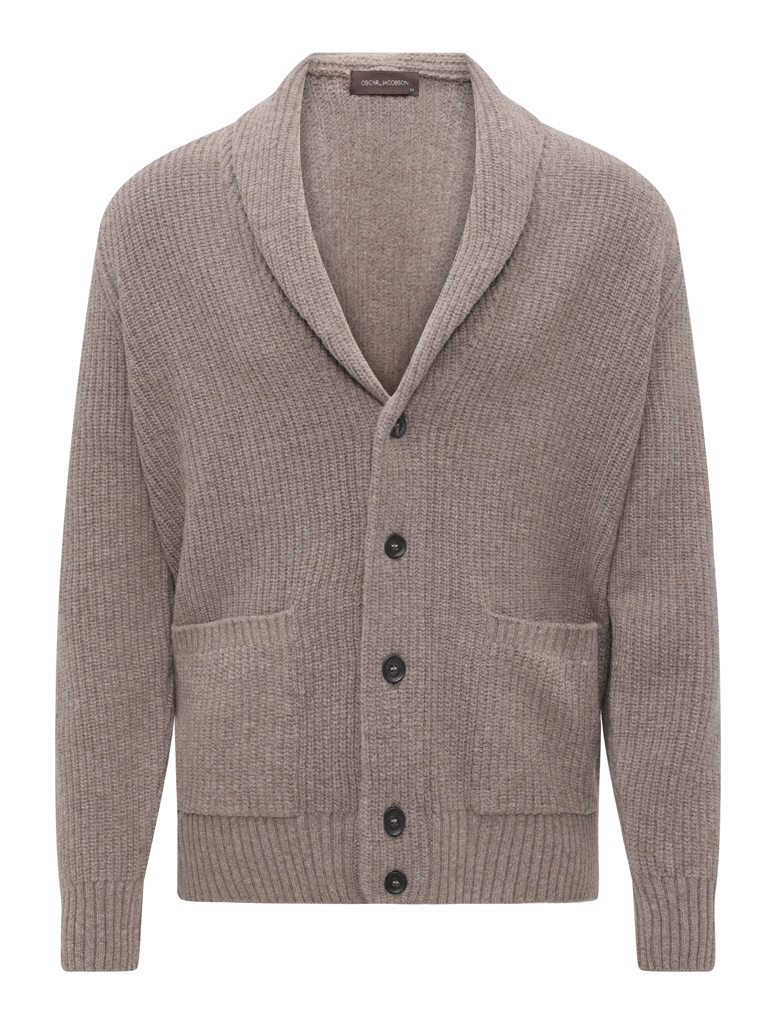 Oscar Jacobson Roland Cardigan - Knitwear - WALNUT BEIGE / beige