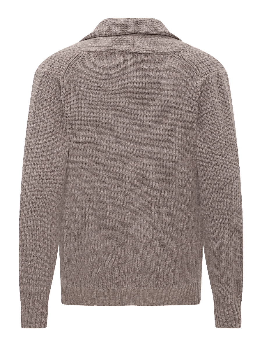 Oscar Jacobson - Roland Cardigan - cardigans - walnut beige - 1