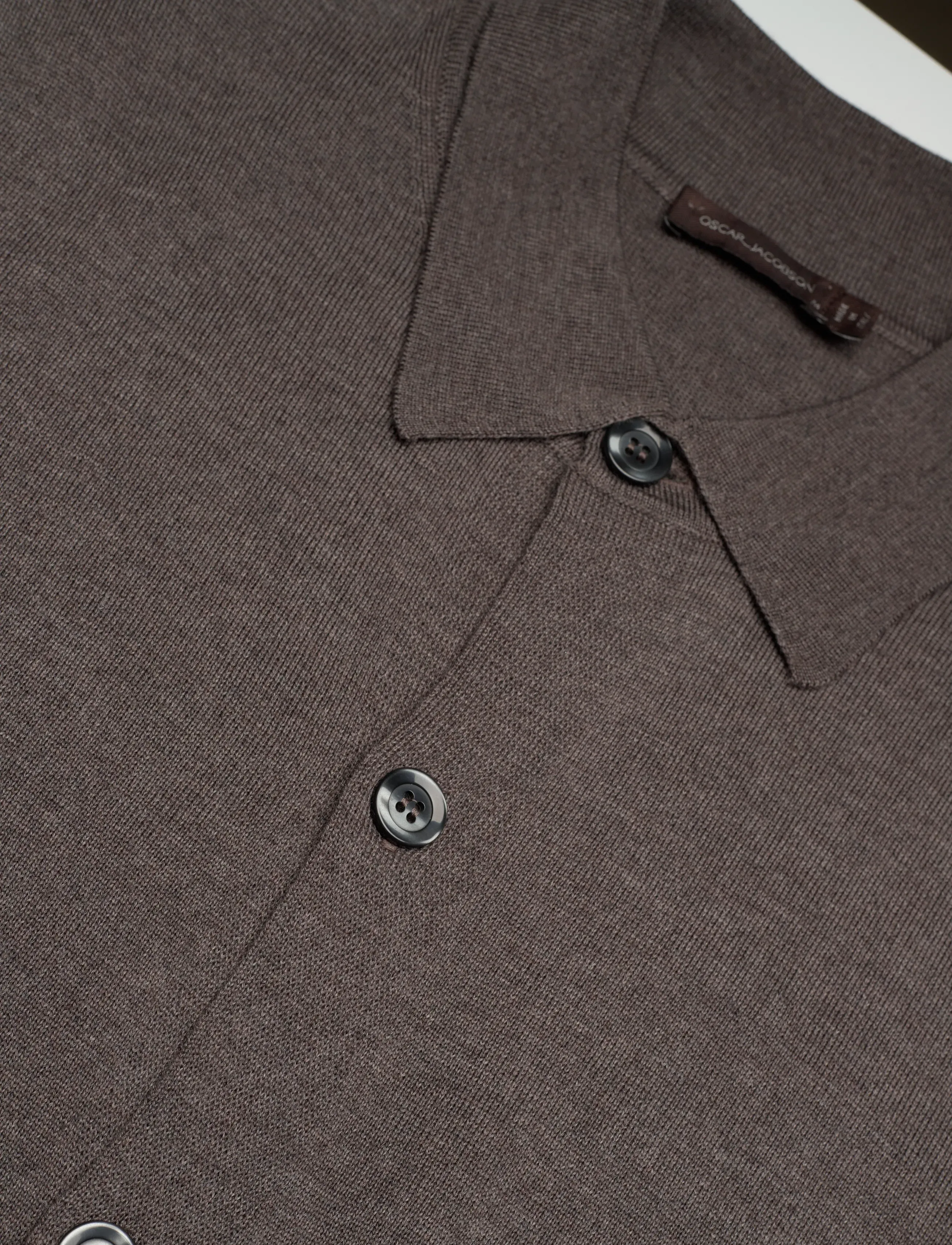Oscar Jacobson - Cody Cardigan - cardigans - taupe brown - 2