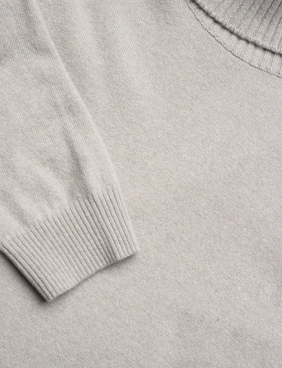 Oscar Jacobson - Salim Rollneck - turtlenecks - brick beige - 2