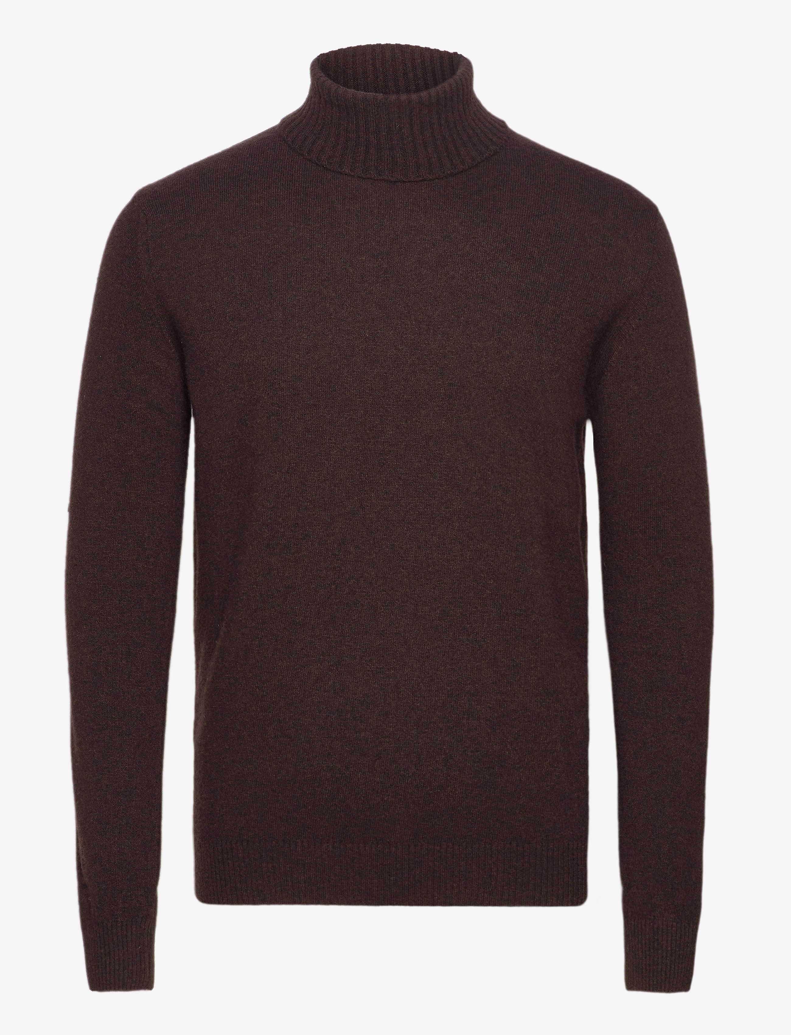 Oscar Jacobson Salim Rollneck, XS, Brown, Strik > Rullekraves, Herre