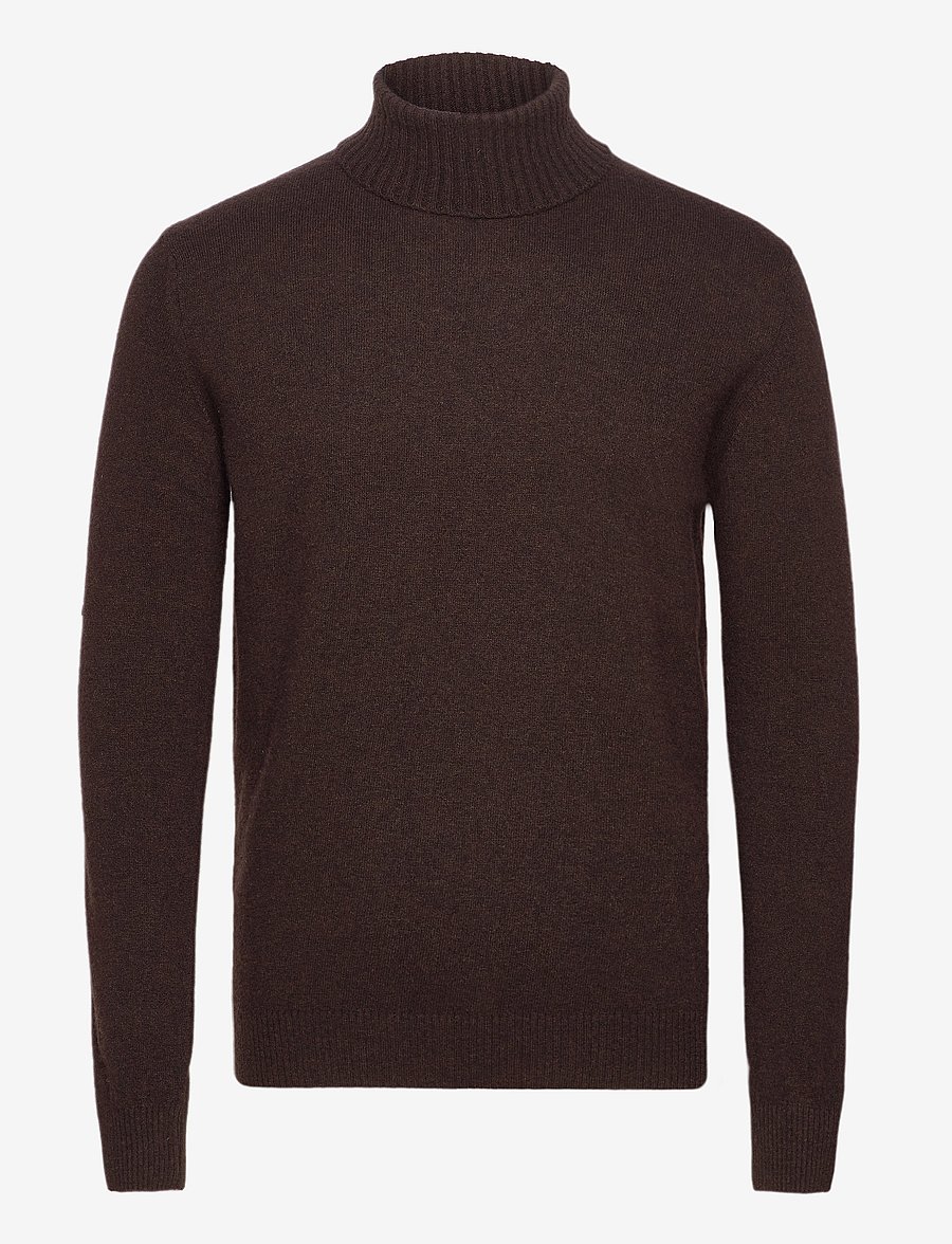 Oscar Jacobson - Salim Rollneck - rullekraver - brown flannel - 0