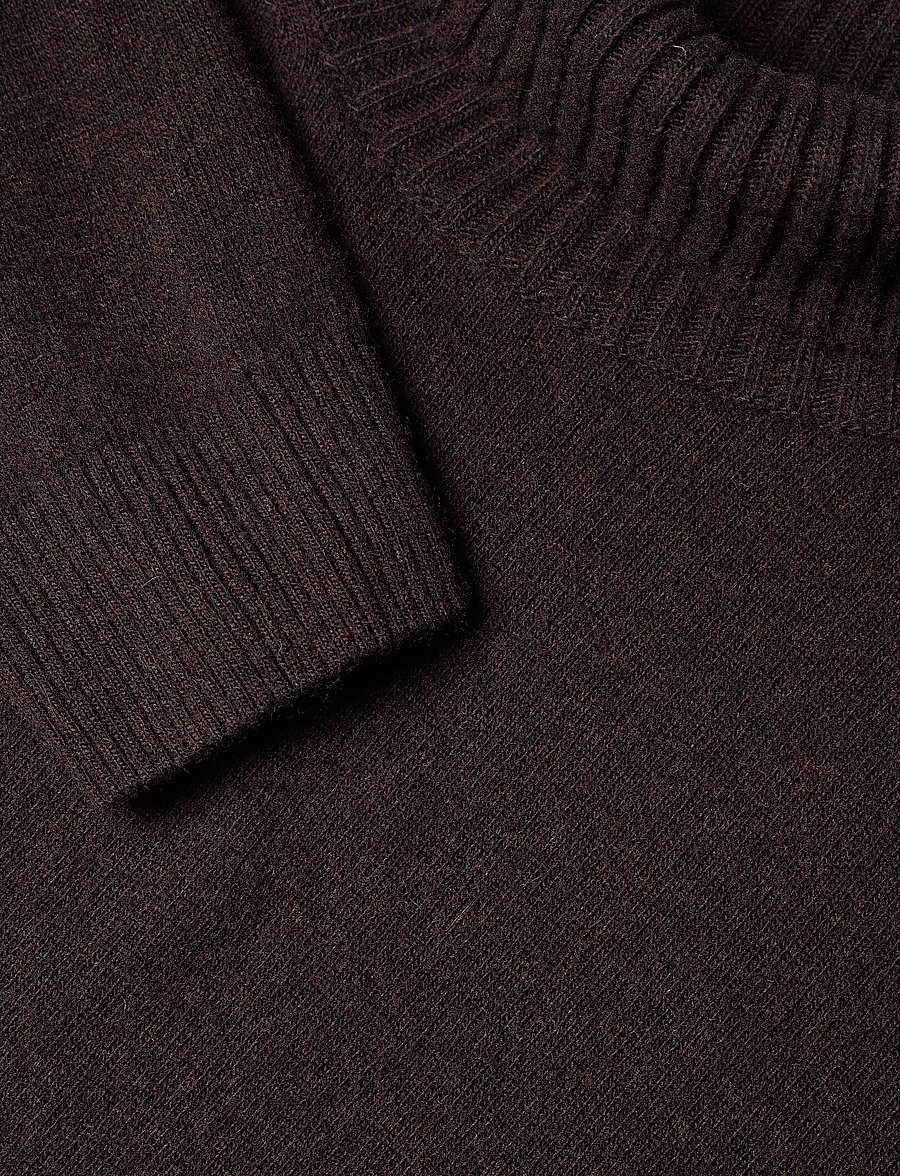 Oscar Jacobson - Salim Rollneck - rollkragenpullover - brown flannel - 2