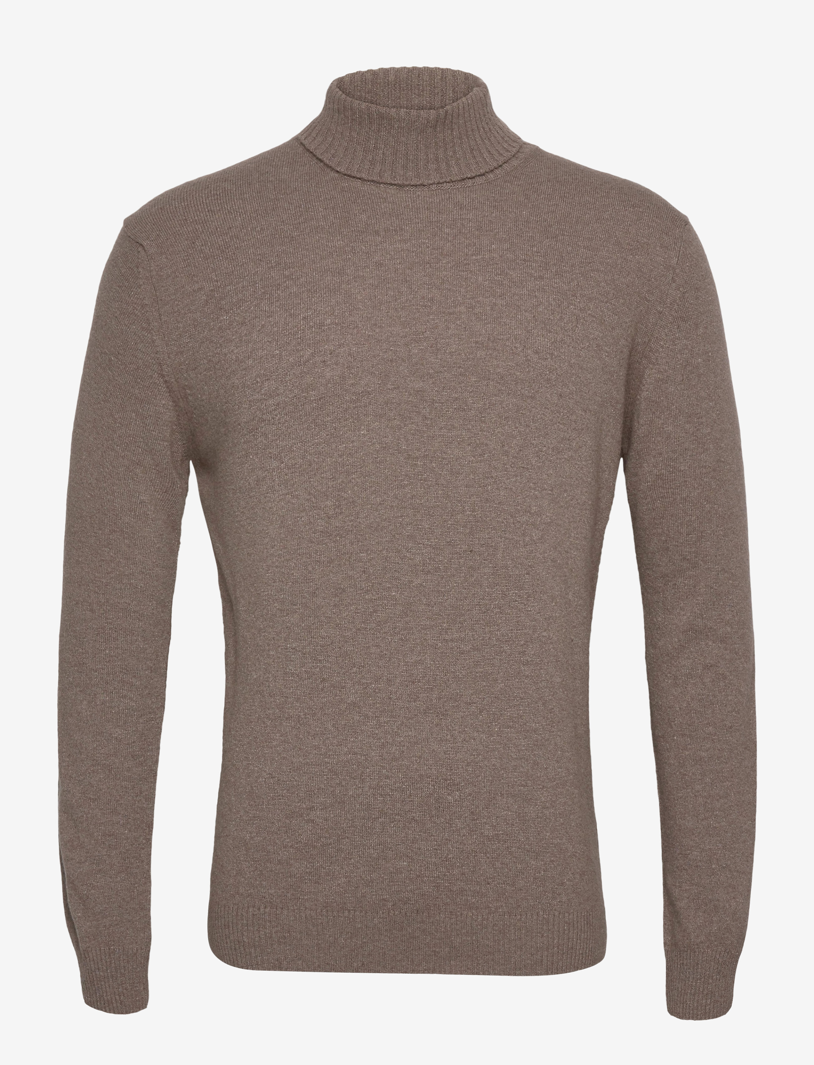 Oscar Jacobson Salim Rollneck, S, Beige, Strik > Rullekraves, Herre