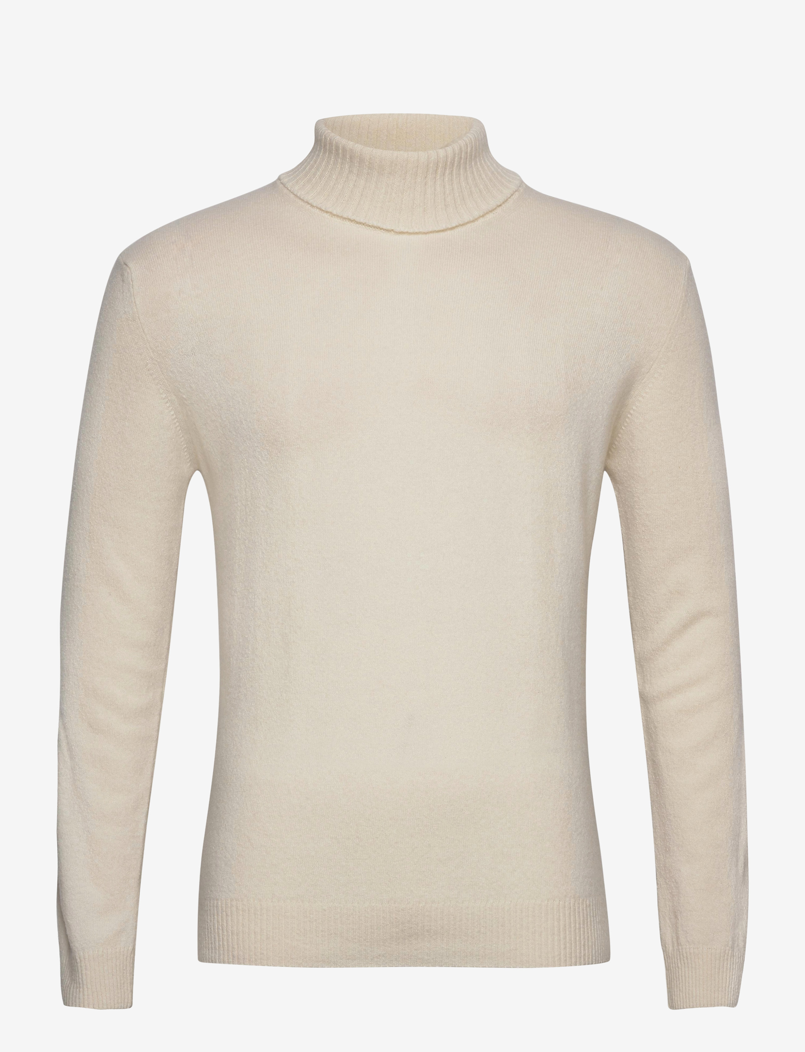 Oscar Jacobson Salim Rollneck - Knitwear - WHITE SHELL / cream